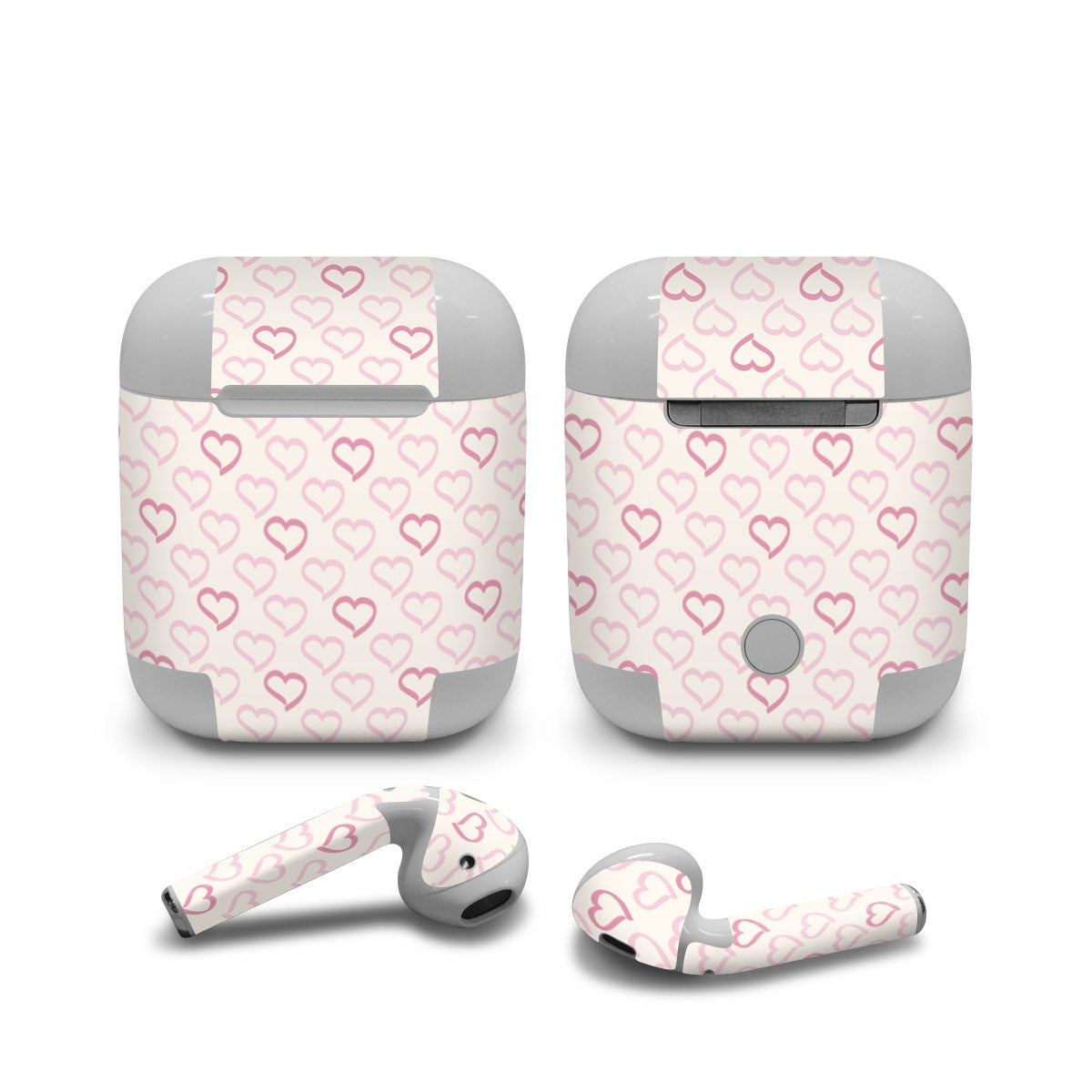 Patterned Hearts - Apple AirPods Skin