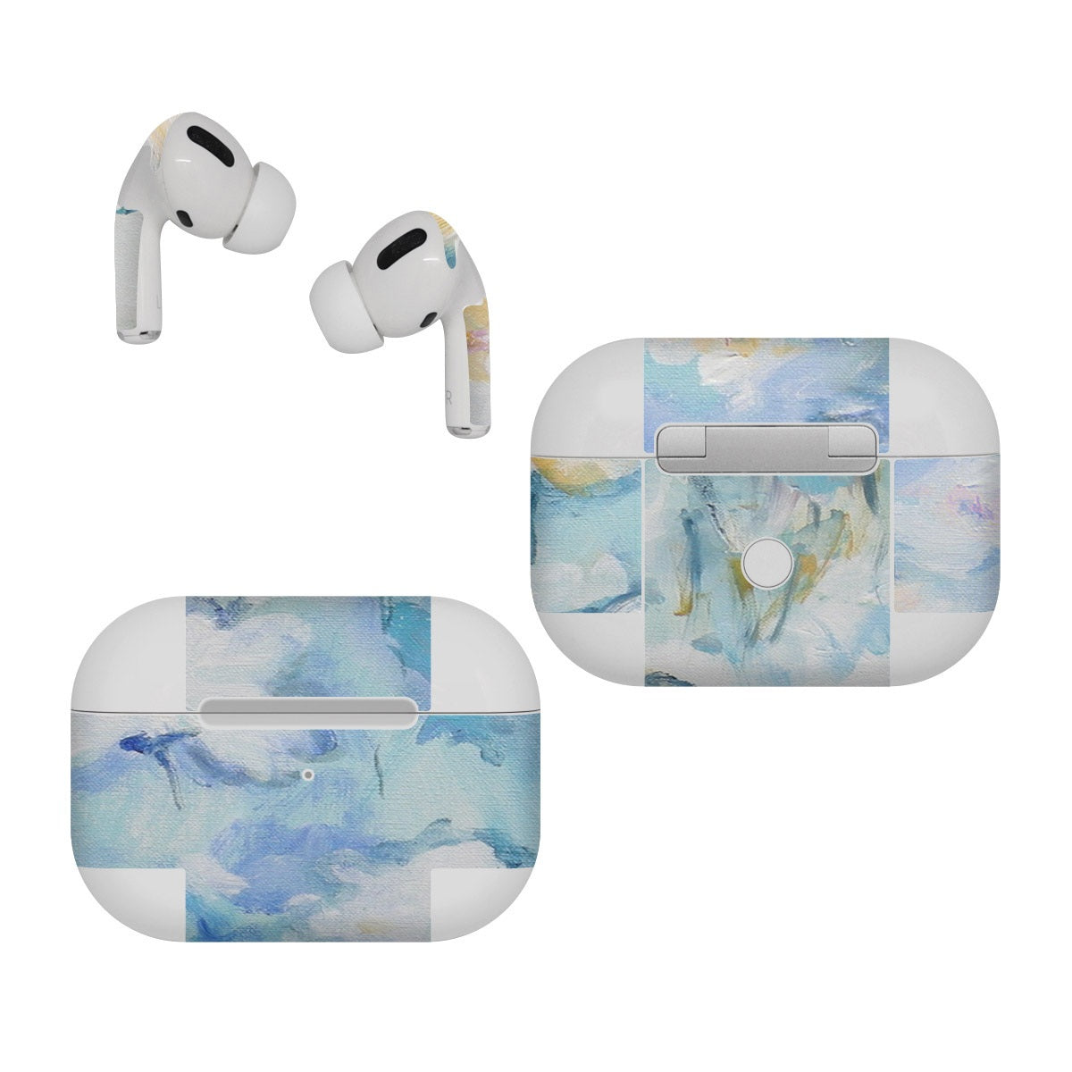 White & Blue - Apple AirPods Pro Skin