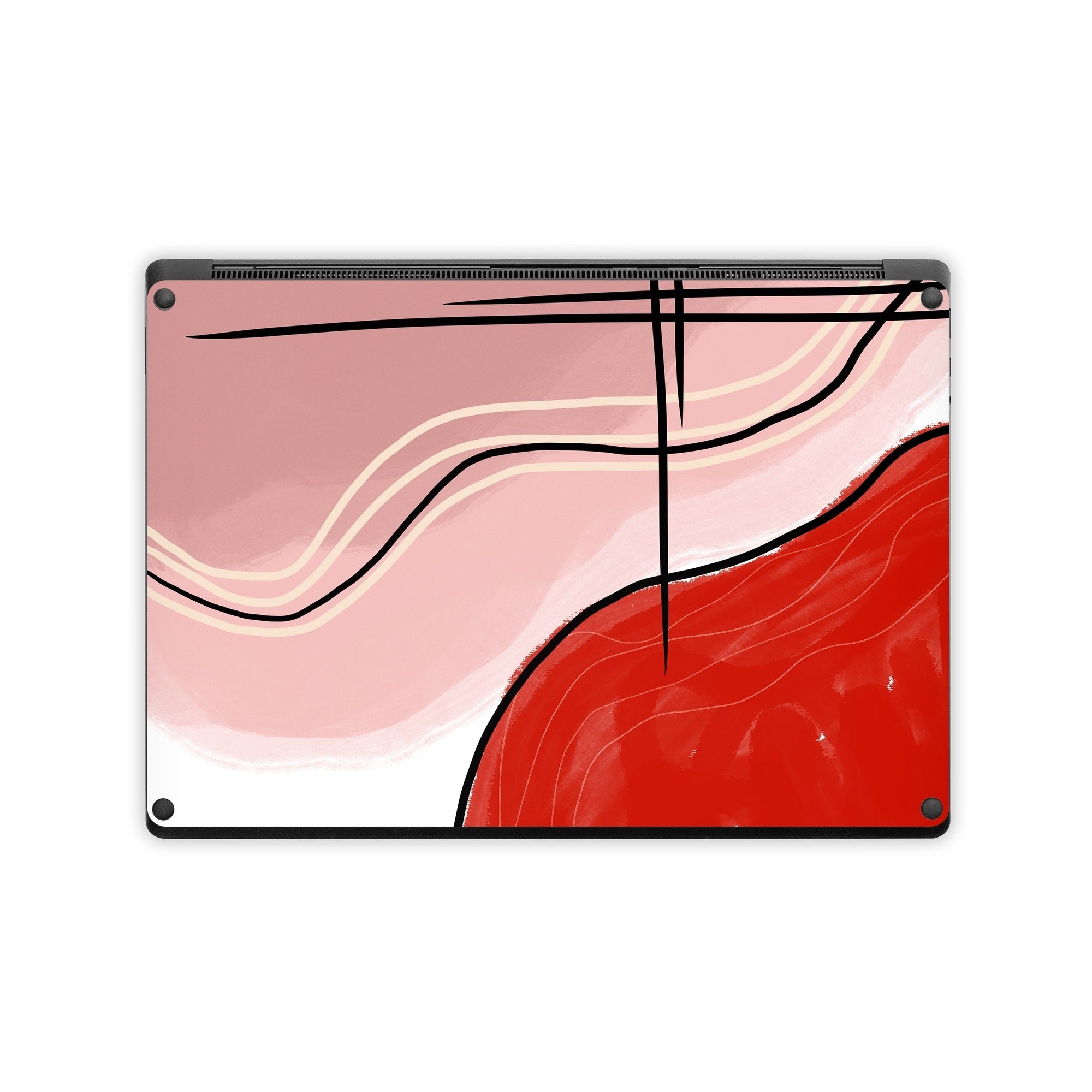 Abstract Red - Microsoft Surface Laptop Skin - Aleeya Marie Designs - DecalGirl