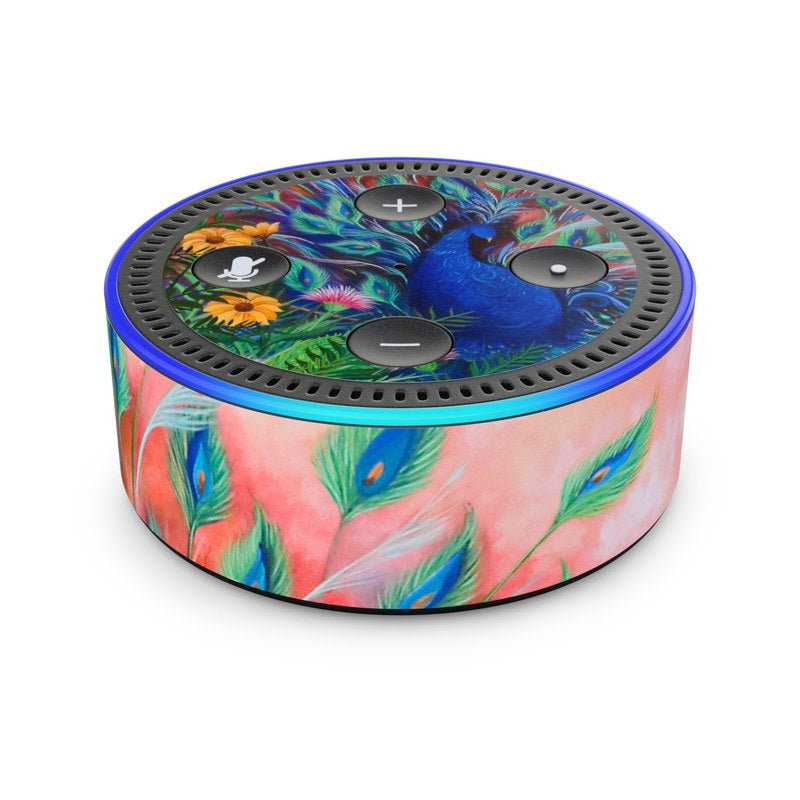 Coral Peacock - Amazon Echo Dot (2nd Gen) Skin