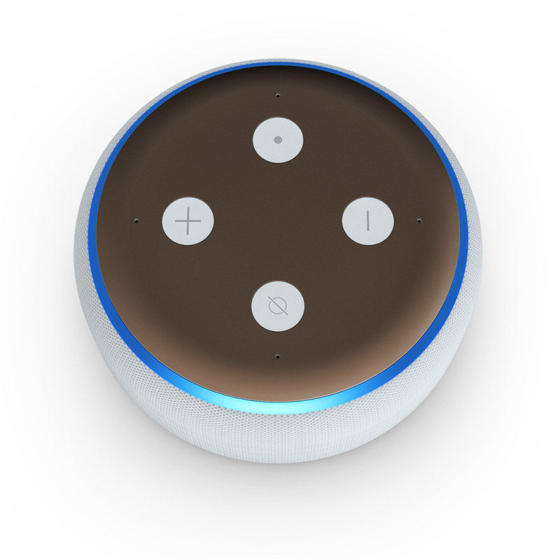 Solid State Flat Dark Earth - Amazon Echo Dot (3rd Gen) Skin