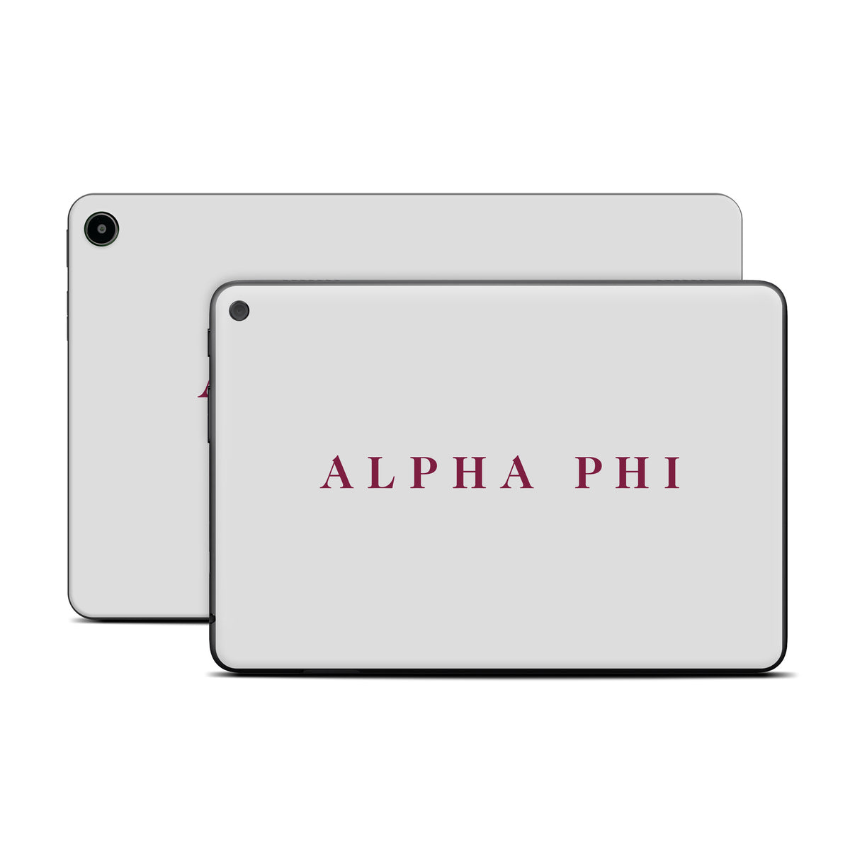 Alpha Phi Wordmark Silver - Amazon Fire Skin