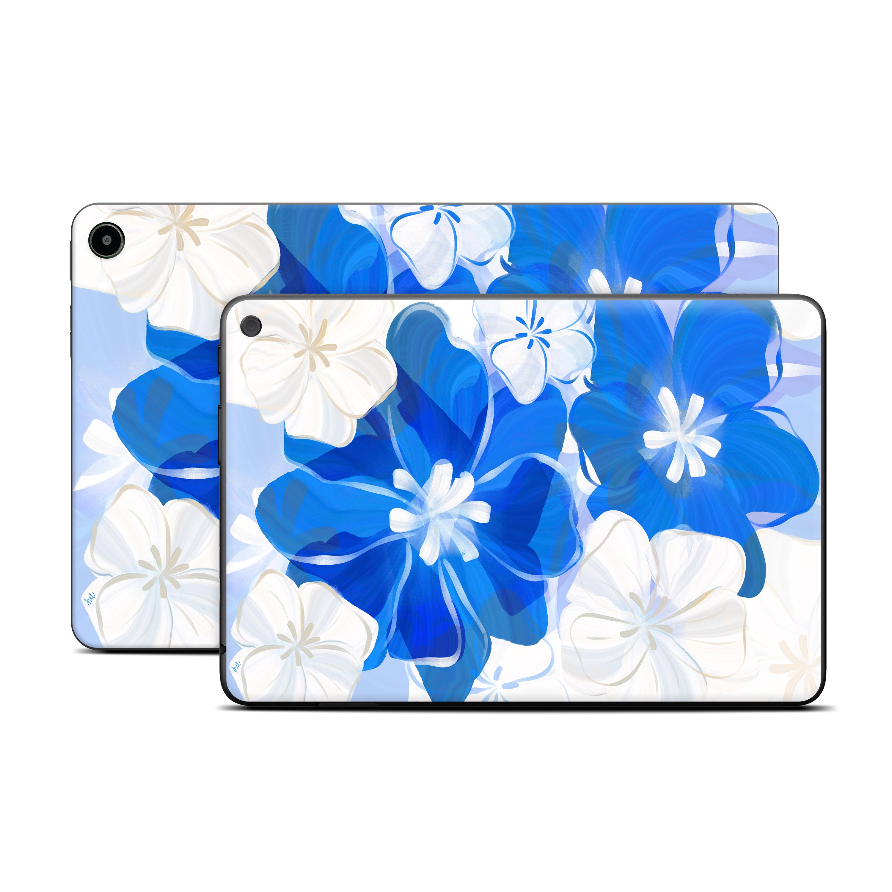 Blue Flowers - Amazon Fire Skin