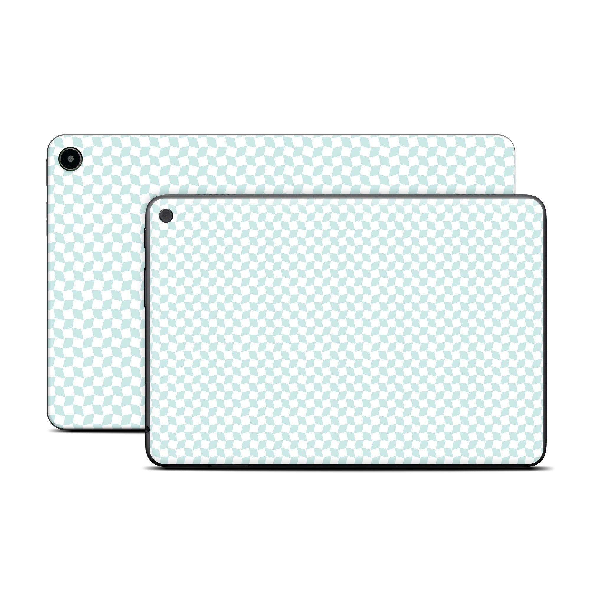 Checker Light Blue - Amazon Fire Skin