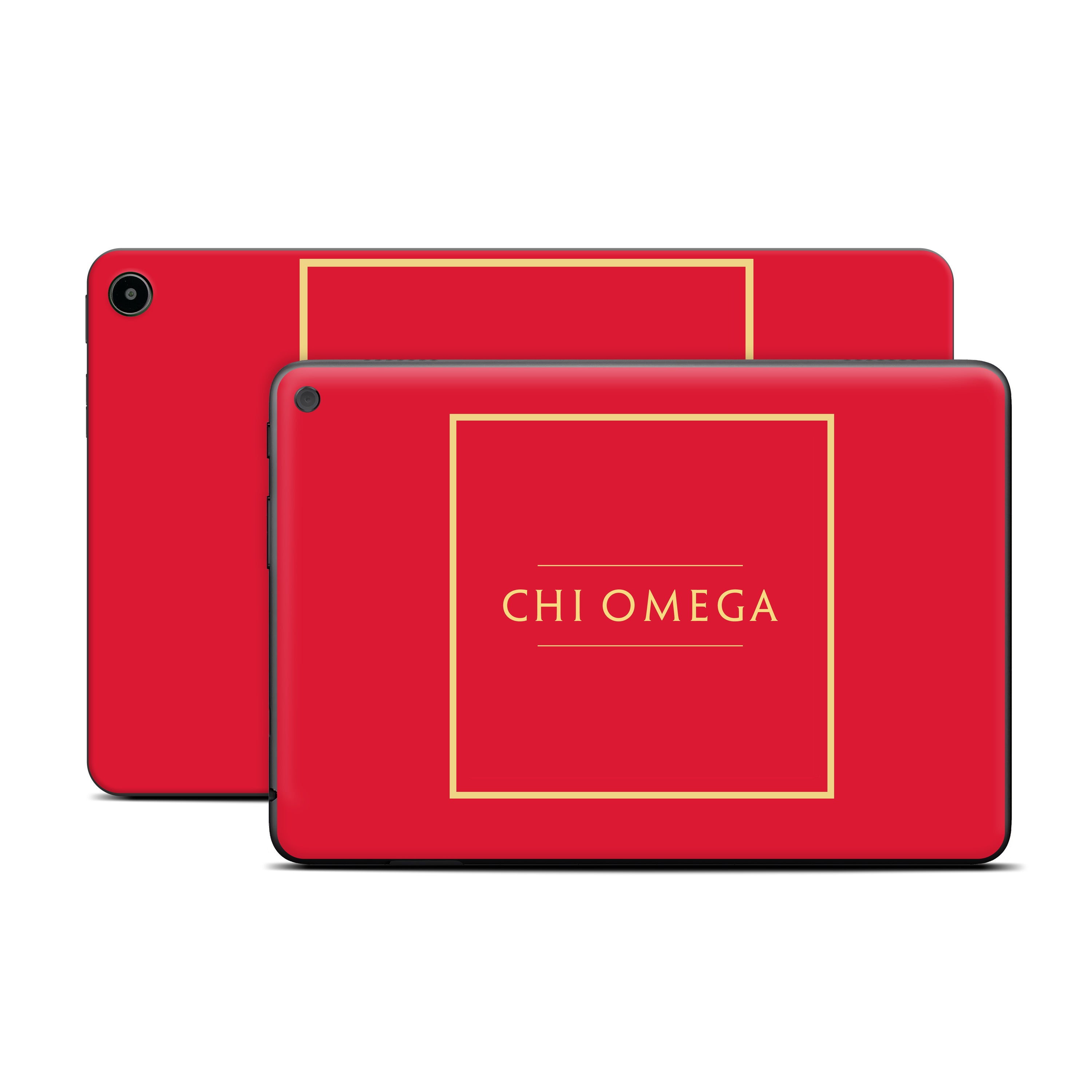 Chi Omega Cardinal with Border - Amazon Fire Skin