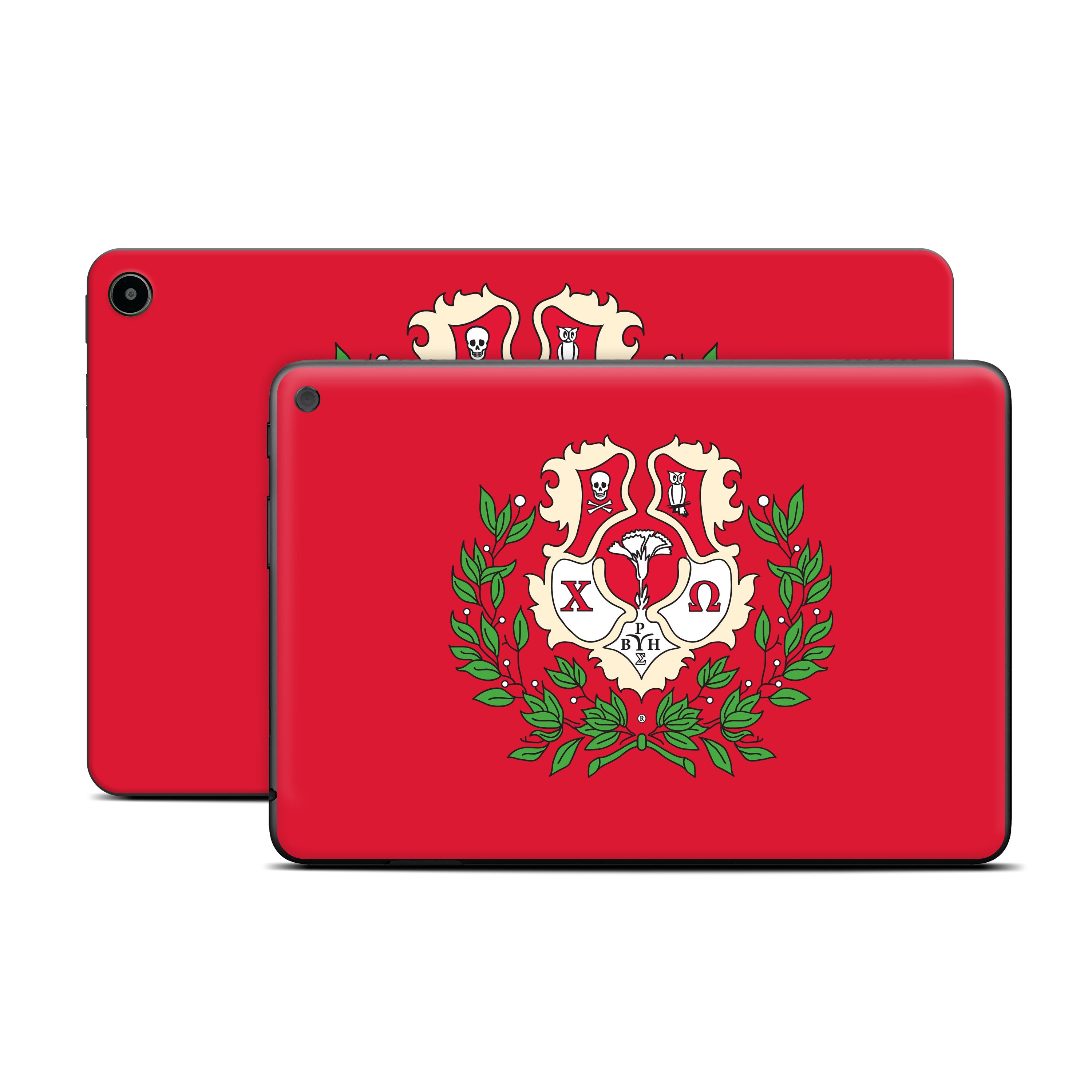 Chi Omega Crest Cardinal - Amazon Fire Skin