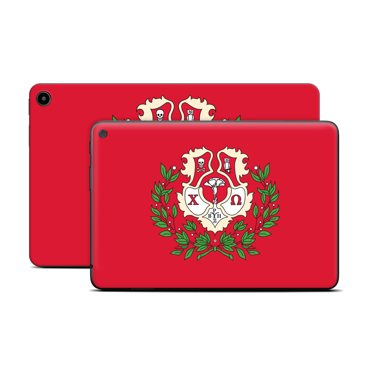 Chi Omega Crest Cardinal - Amazon Fire Skin