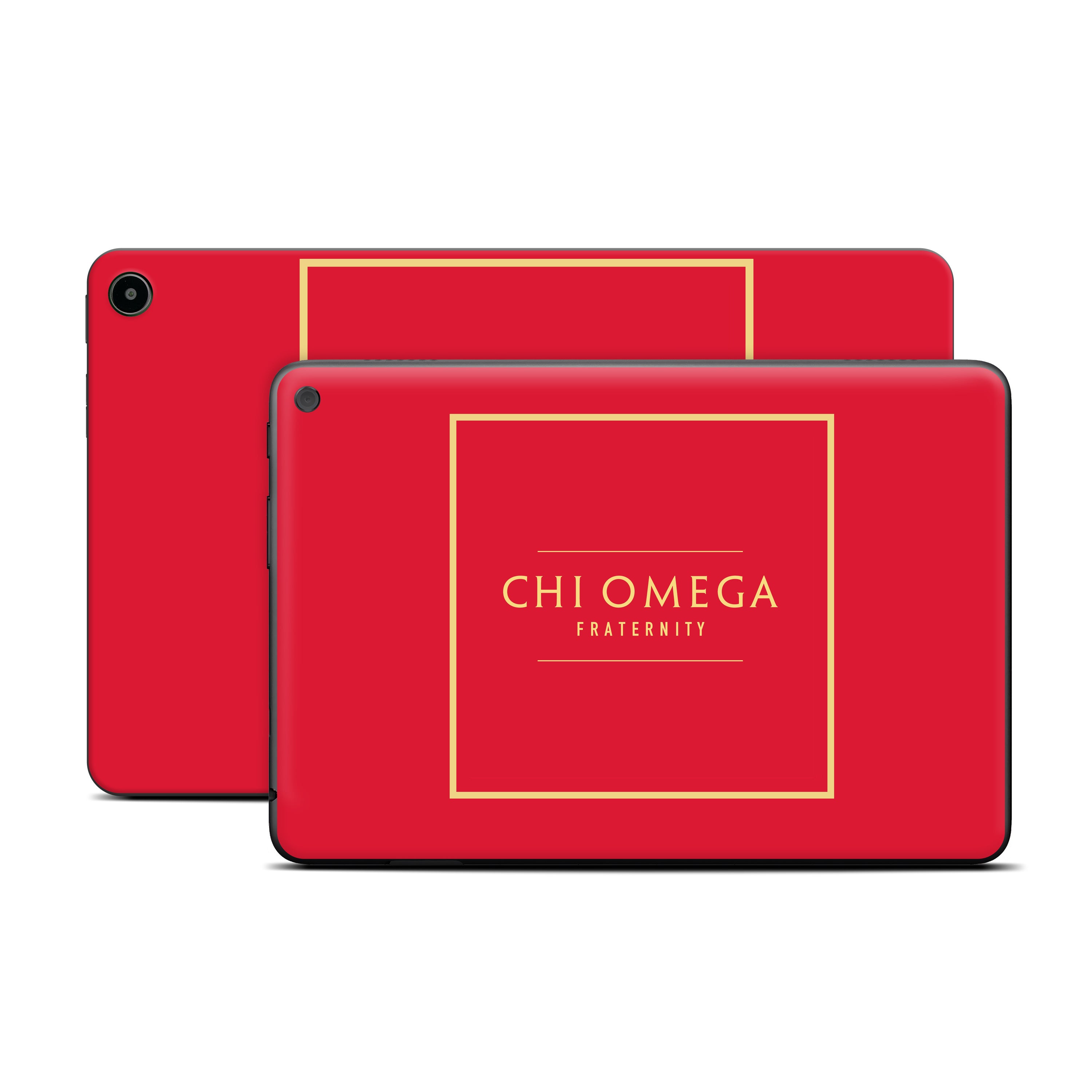 Chi Omega Fraternity Cardinal with Border - Amazon Fire Skin