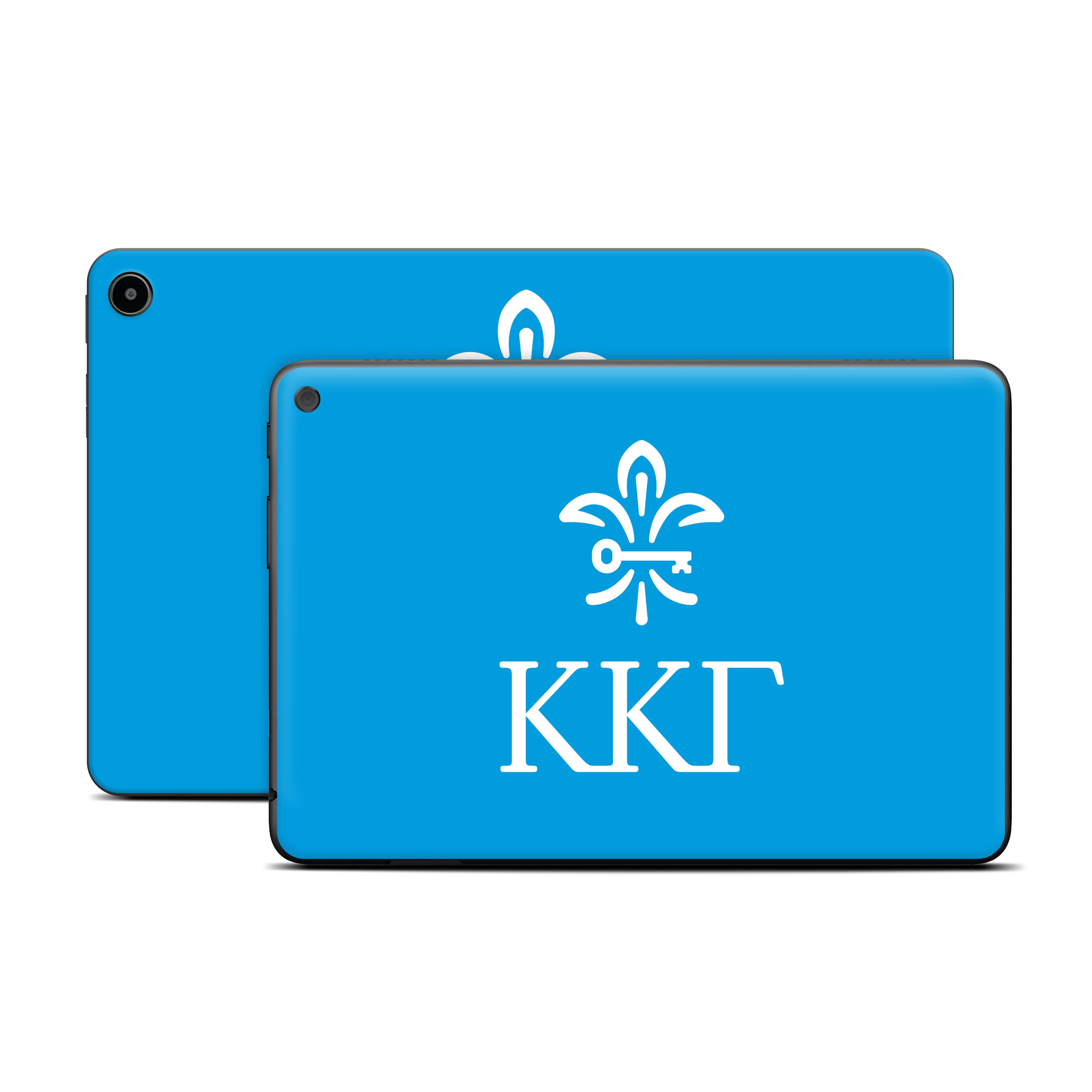 Kappa Kappa Gamma Letterkey Vertical Gamma Blue - Amazon Fire Skin