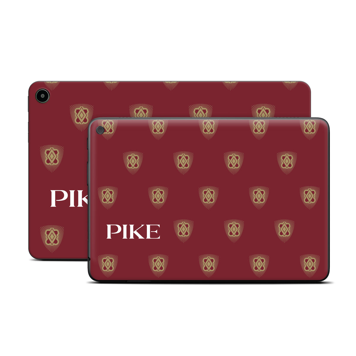 Pi Kappa Alpha PIKE Shield Pattern Garnet - Amazon Fire Skin
