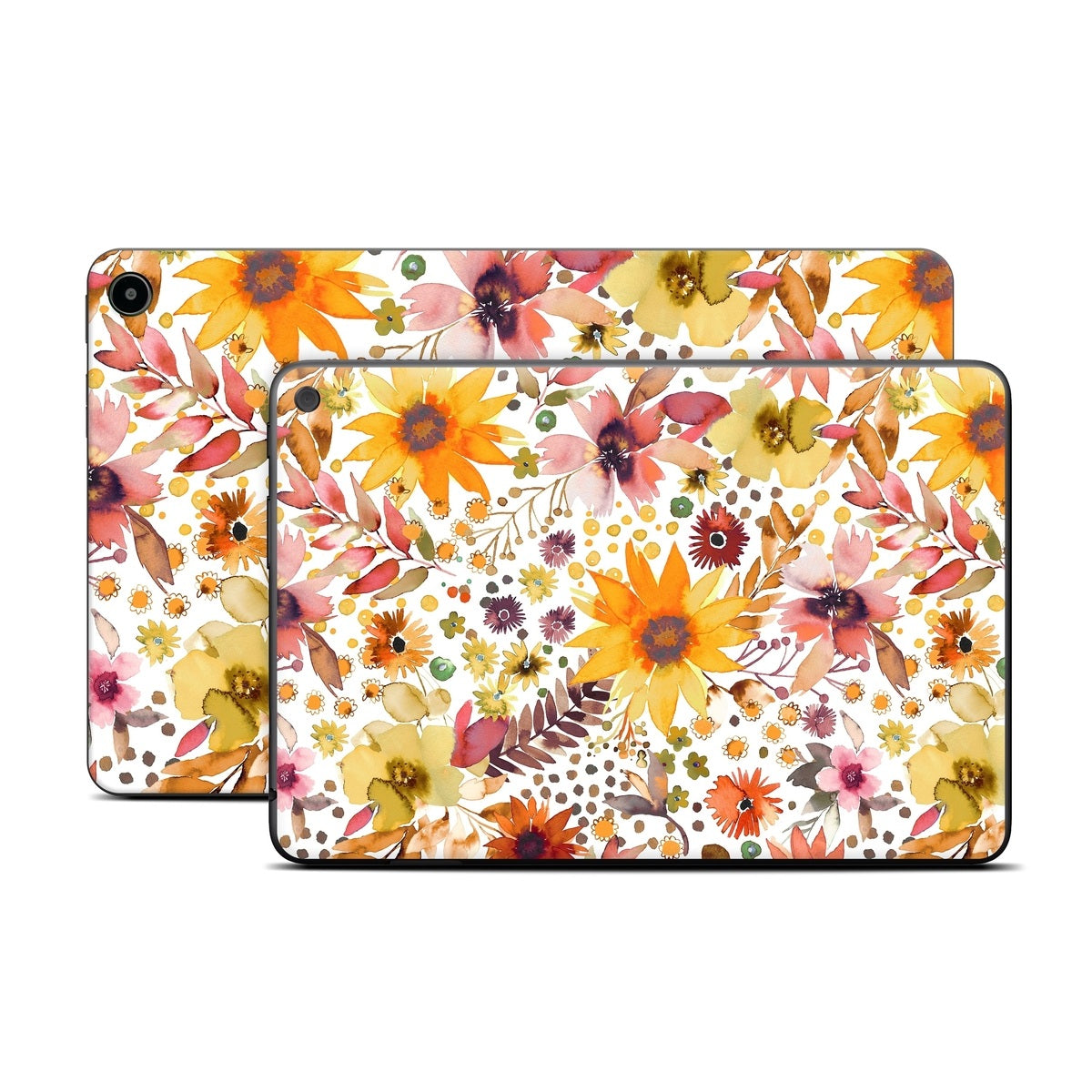 Summer Watercolor Sunflowers - Amazon Fire Skin