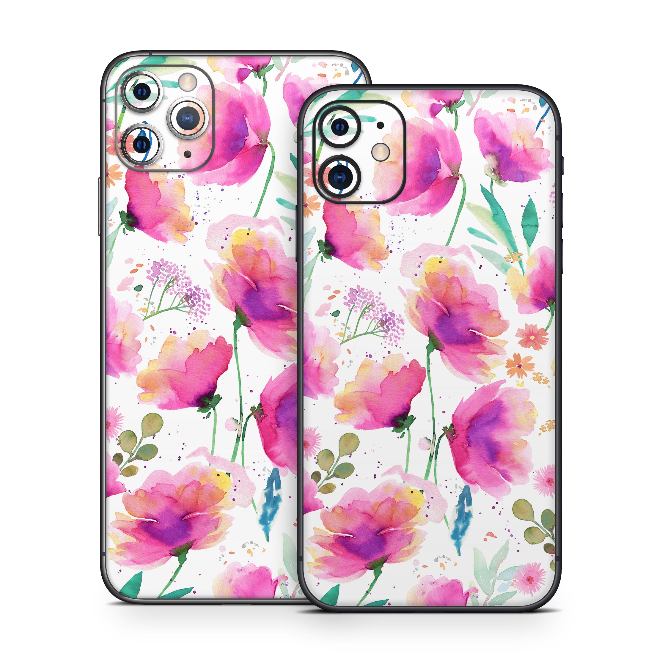 Abstract Pink Poppies - Apple iPhone 11 Skin