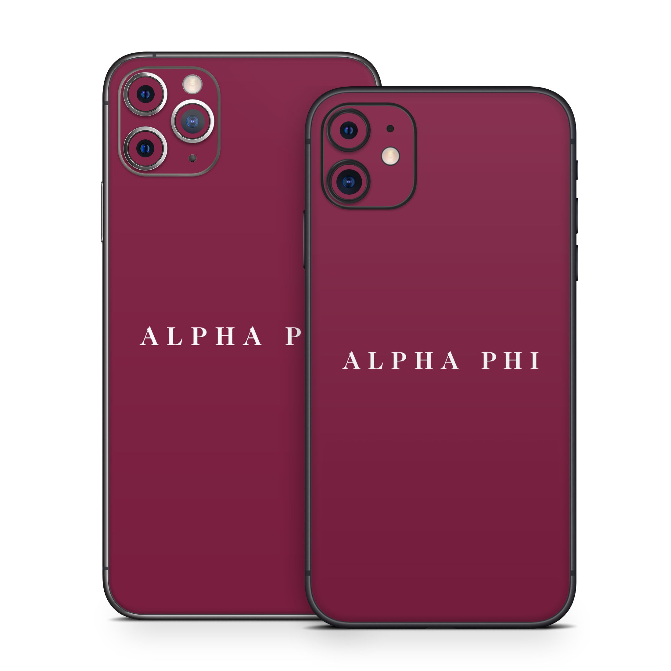 Alpha Phi Wordmark Bordeaux - Apple iPhone 11 Skin