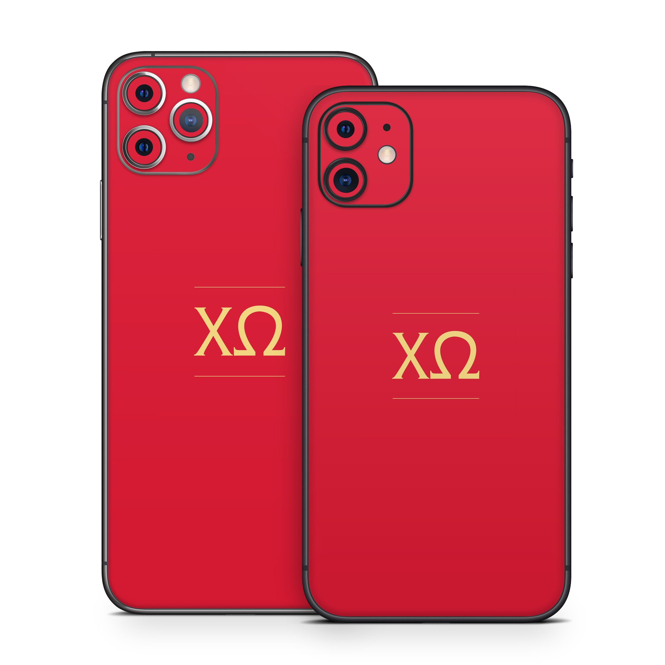 Chi Omega Letters Cardinal - Apple iPhone 11 Skin