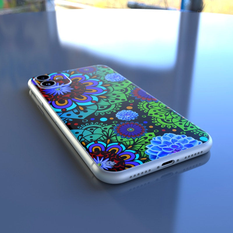 Funky Floratopia - Apple iPhone 11 Skin