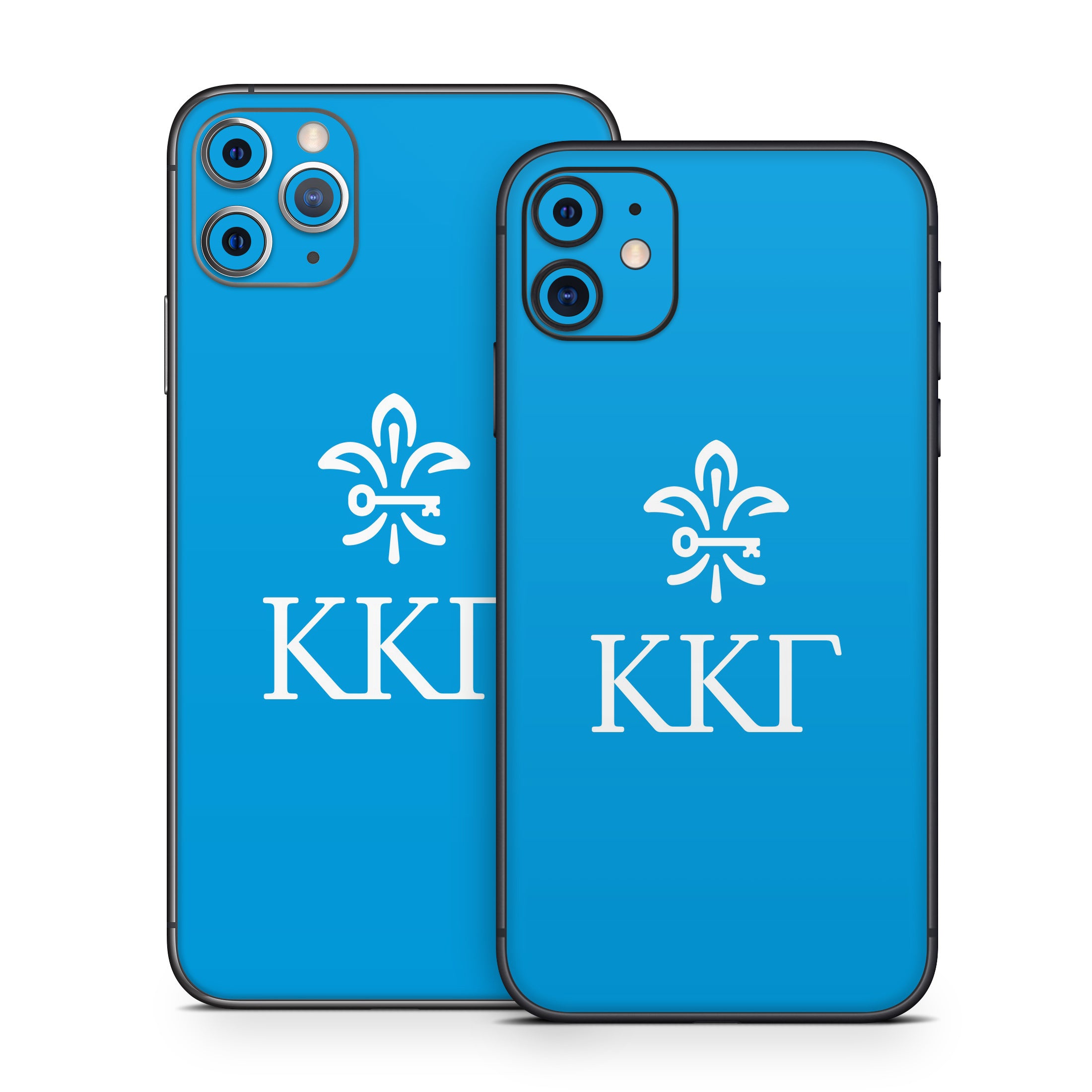 Kappa Kappa Gamma Letterkey Vertical Gamma Blue - Apple iPhone 11 Skin