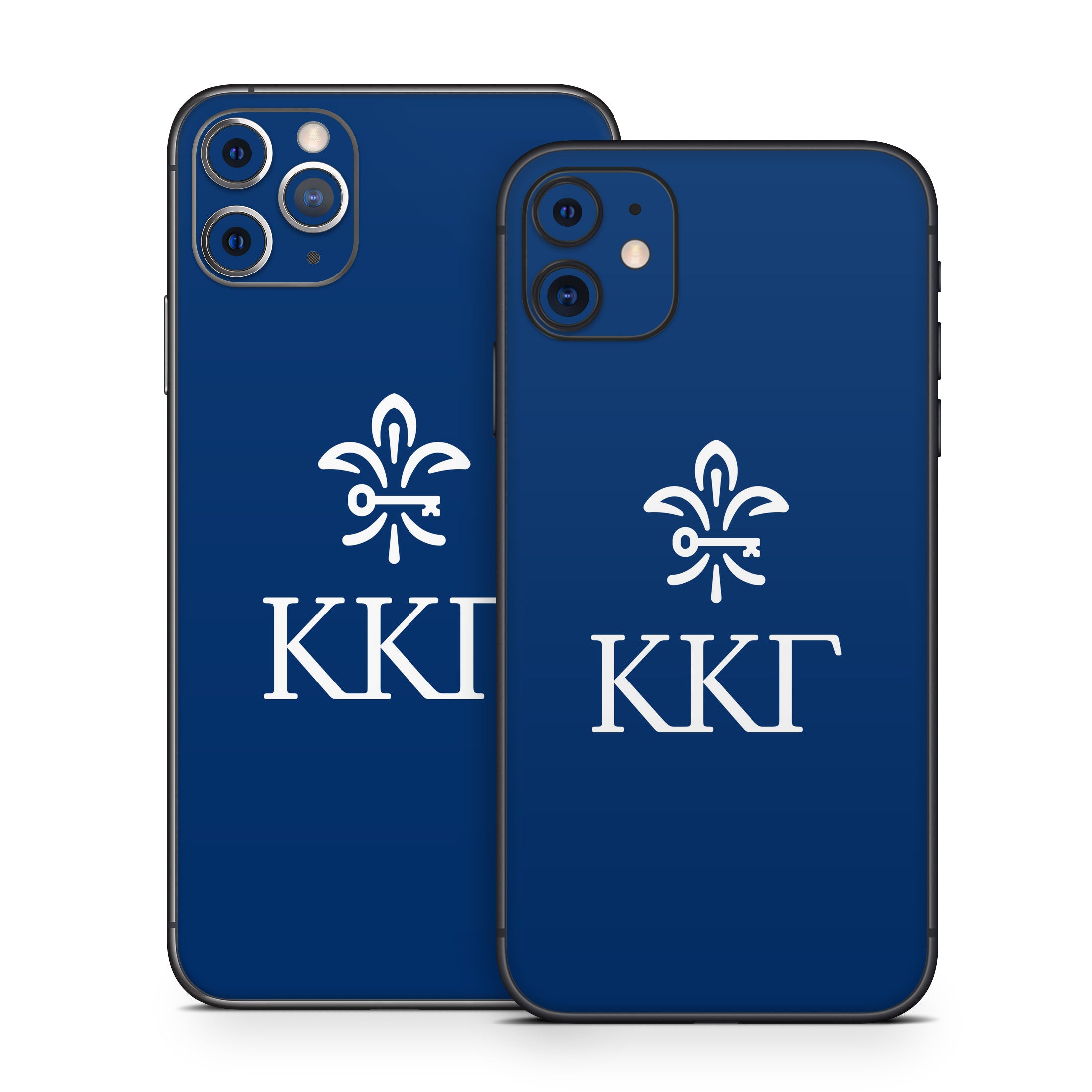 Kappa Kappa Gamma Letterkey Vertical Kappa Blue - Apple iPhone 11 Skin