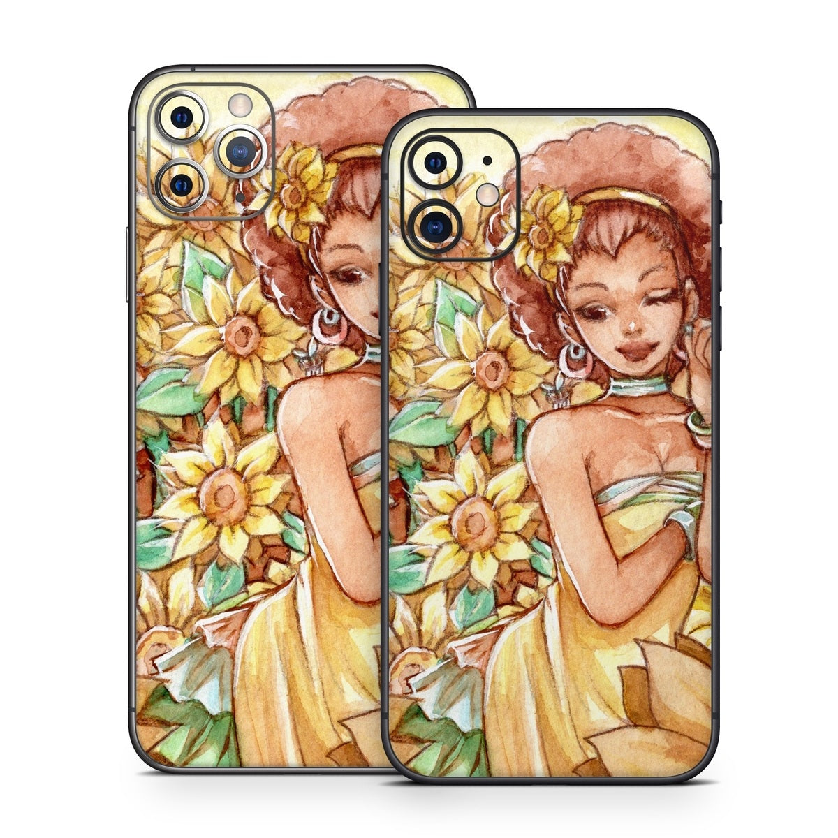 Lady Sunflower - Apple iPhone 11 Skin