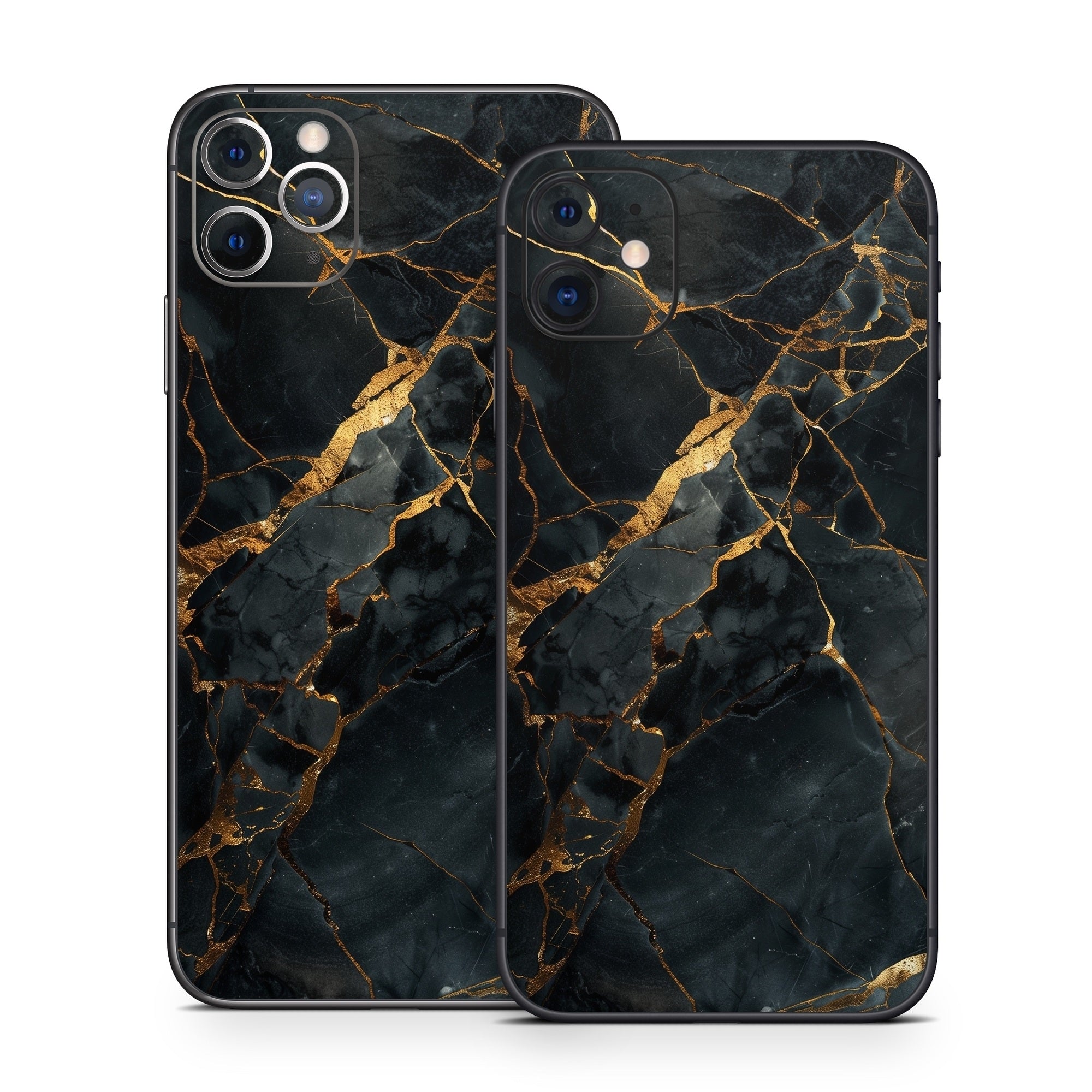 Repaired Black Marble - Apple iPhone 11 Skin