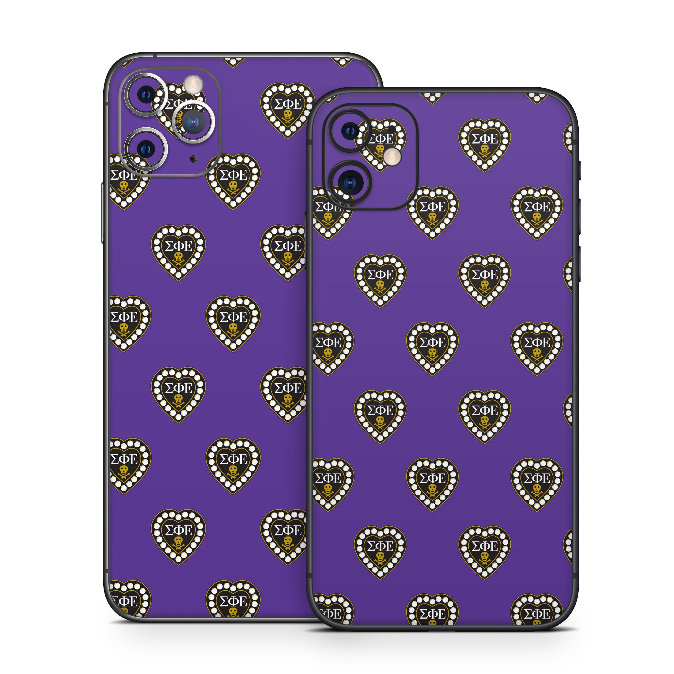 Sigma Phi Epsilon Badge Pattern Purple - Apple iPhone 11 Skin