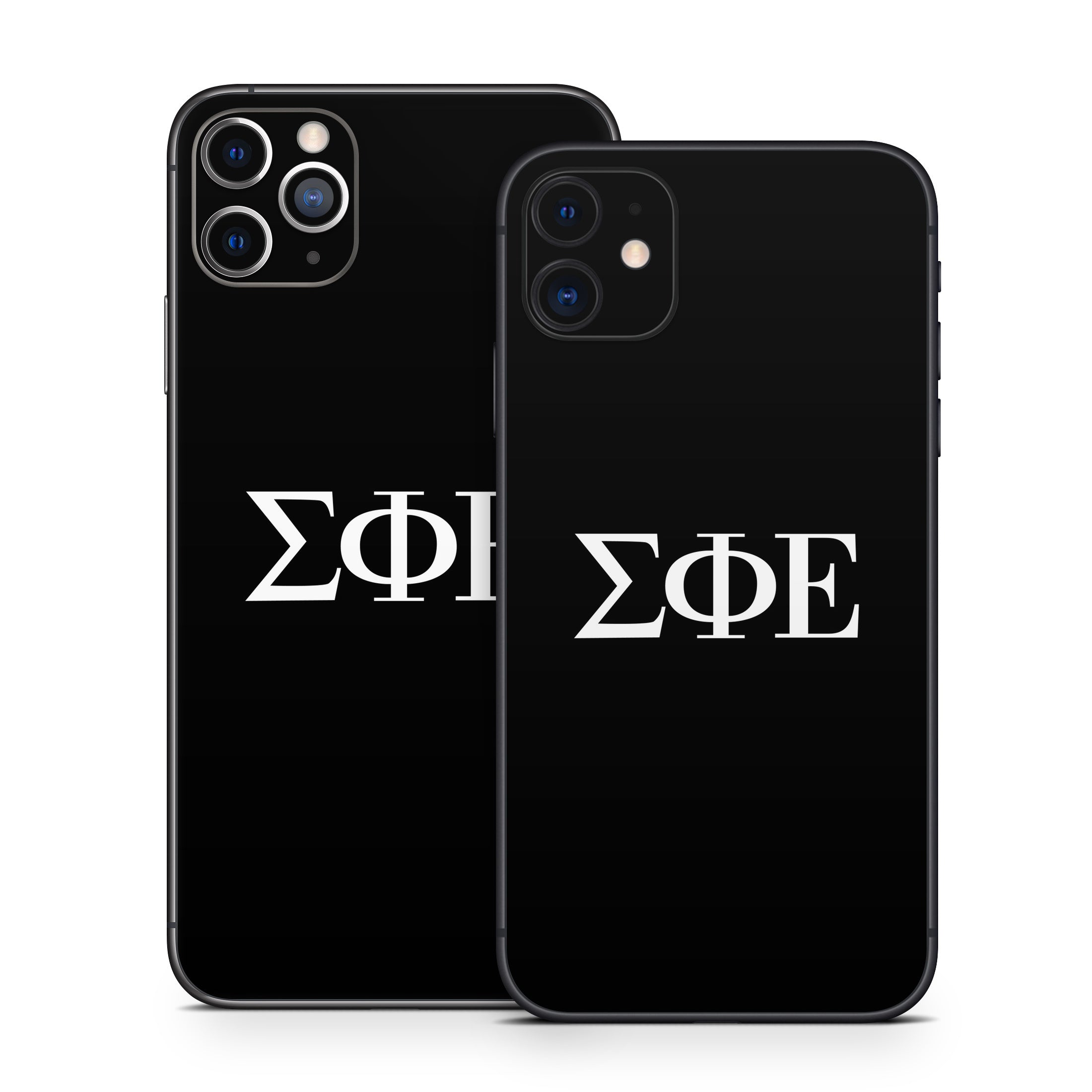 Sigma Phi Epsilon Greek Letters Black - Apple iPhone 11 Skin
