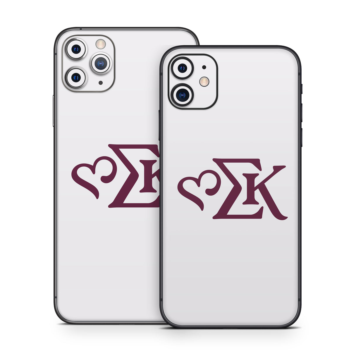 Sigma Kappa Greek Letters Mary Maroon on Dove Love - Apple iPhone 11 Skin