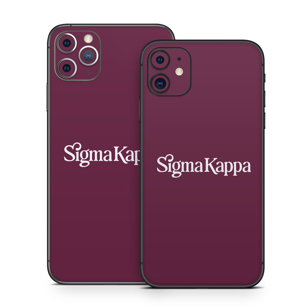 Sigma Kappa Primary Logo Dove Love on Mary Maroon - Apple iPhone 11 Skin