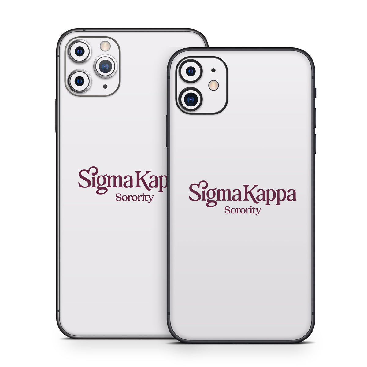Sigma Kappa Sorority Logo Mary Maroon on Dove Love - Apple iPhone 11 Skin