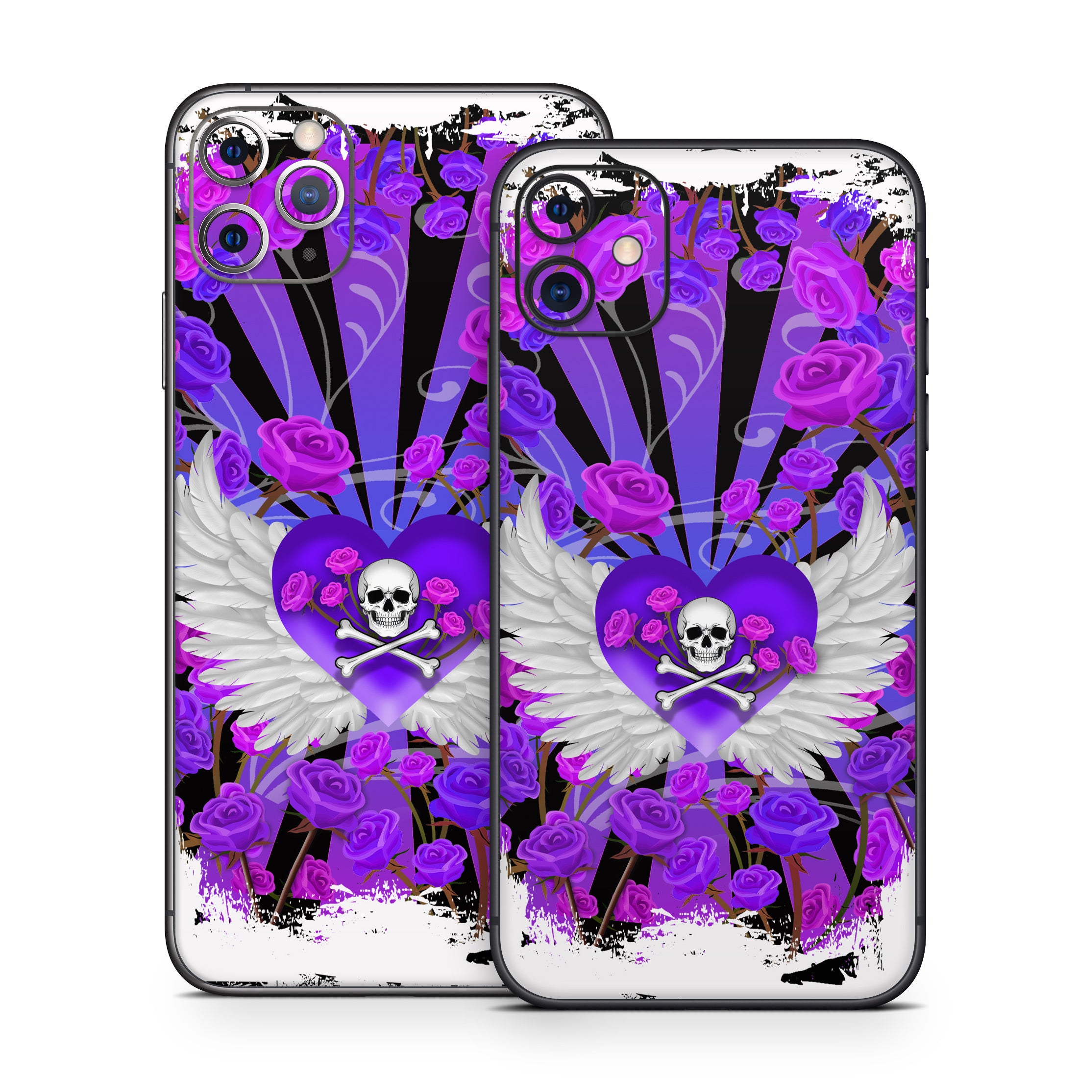 Skull and Roses - Apple iPhone 11 Skin