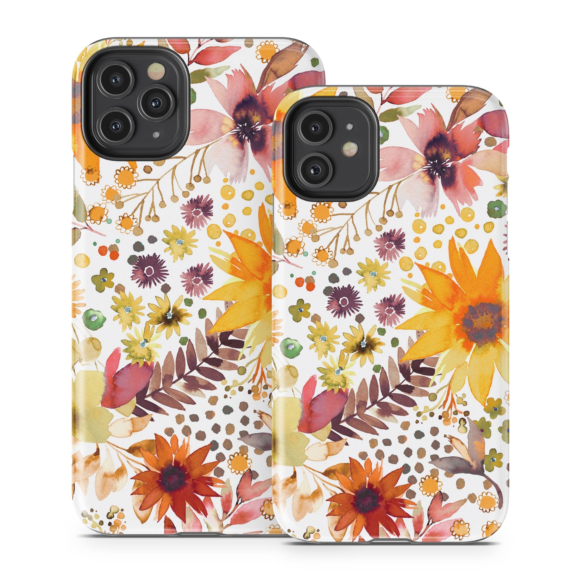 Summer Watercolor Sunflowers - Apple iPhone 11 Tough Case