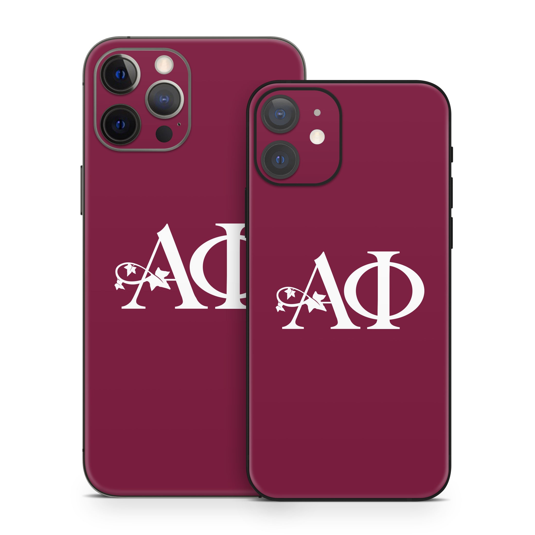 Alpha Phi Greek Letters Bordeaux - Apple iPhone 12 Skin