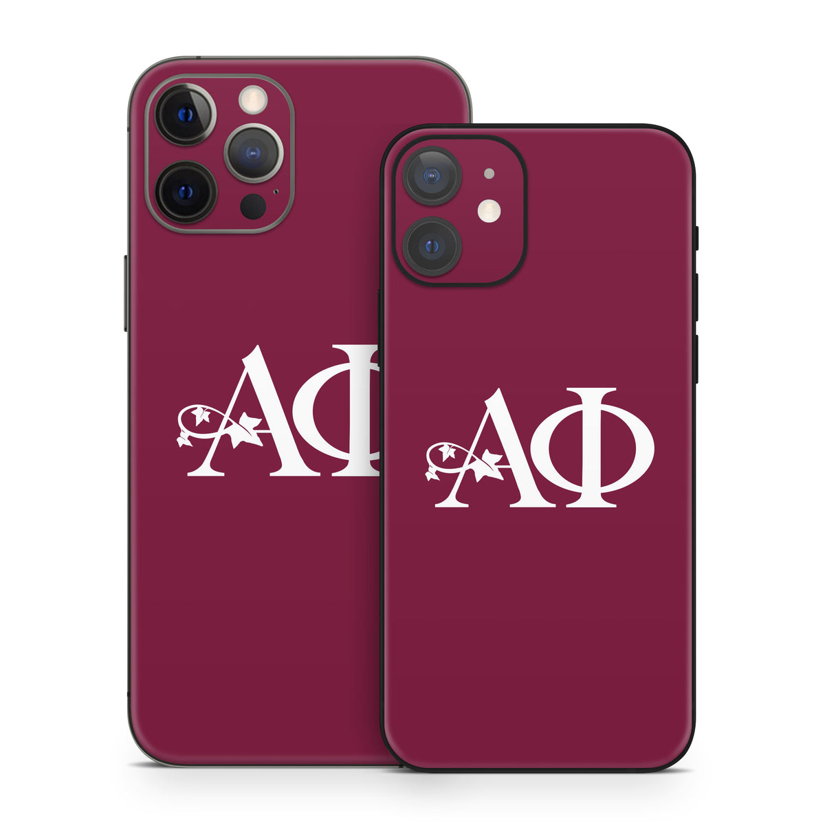 Alpha Phi Greek Letters Bordeaux - Apple iPhone 12 Skin