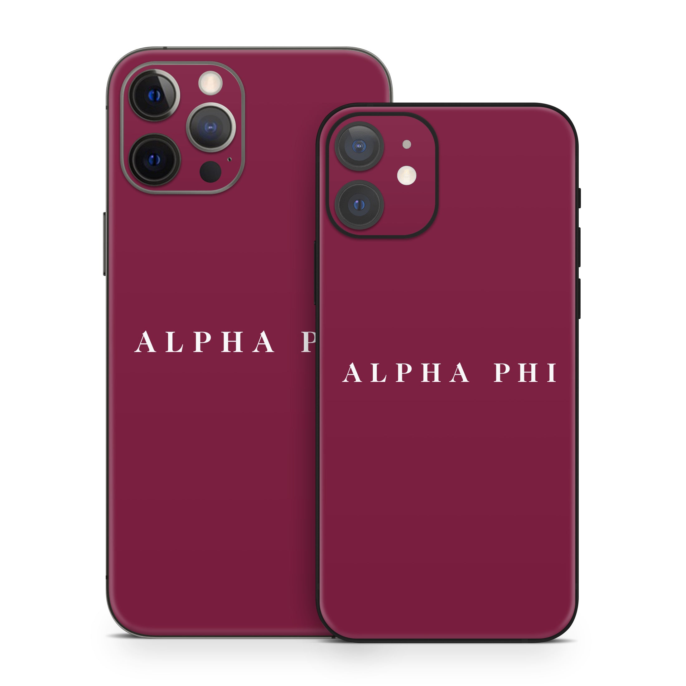 Alpha Phi Wordmark Bordeaux - Apple iPhone 12 Skin