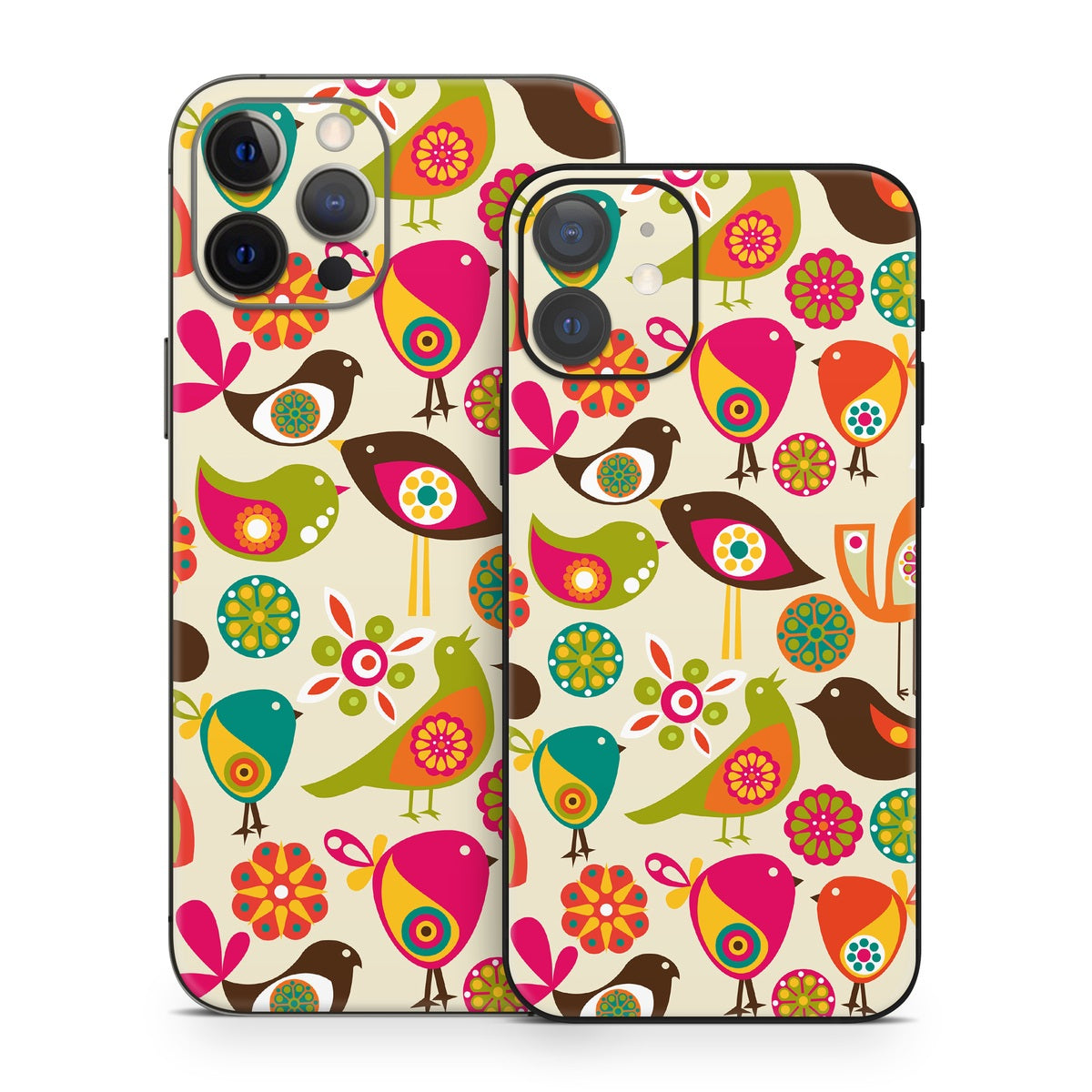 Bird Flowers - Apple iPhone 12 Skin
