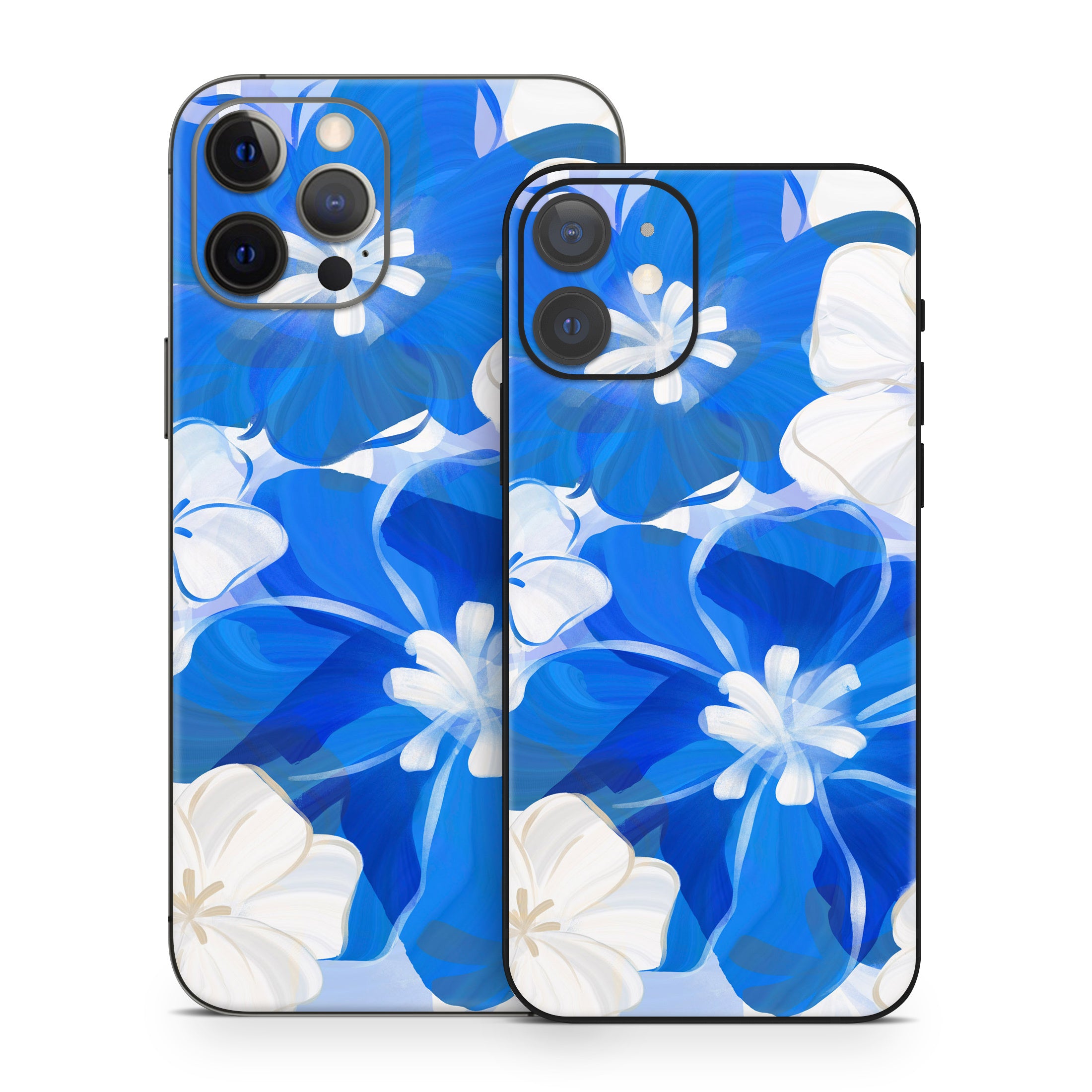 Blue Flowers - Apple iPhone 12 Skin