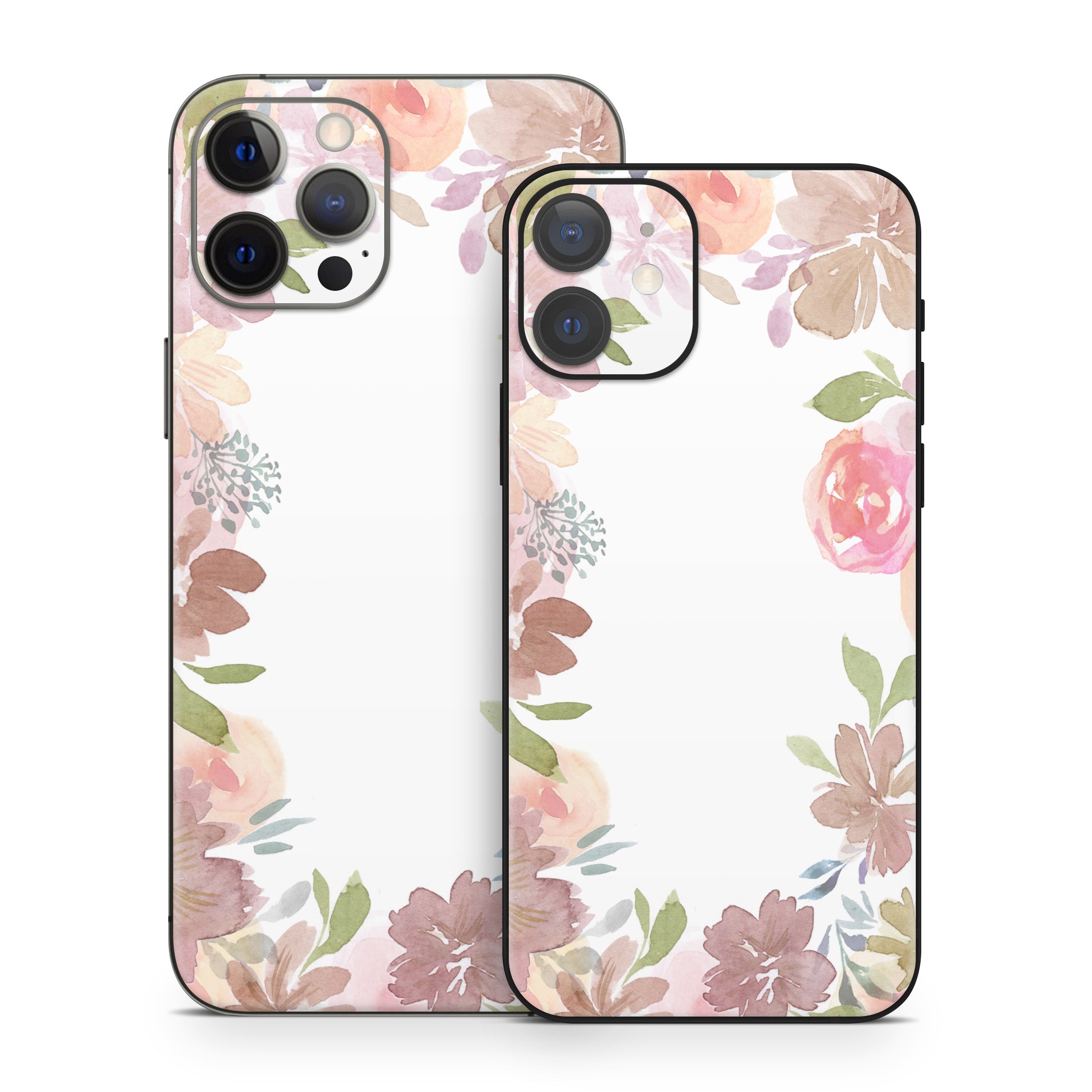 Blush Flower Frame - Apple iPhone 12 Skin