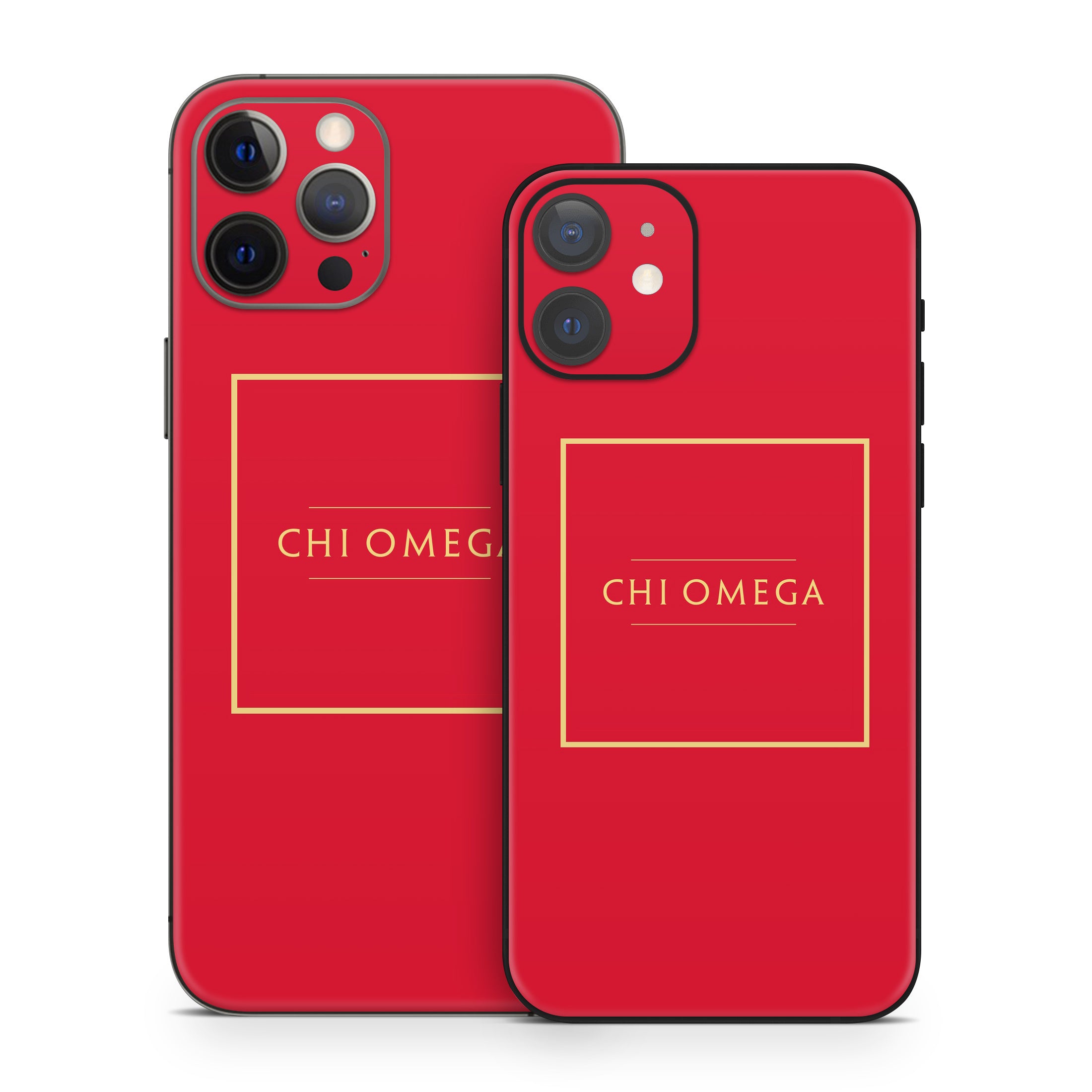 Chi Omega Cardinal with Border - Apple iPhone 12 Skin