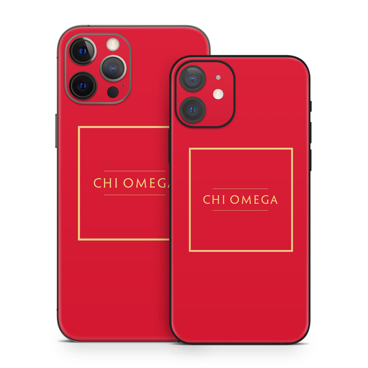 Chi Omega Cardinal with Border - Apple iPhone 12 Skin
