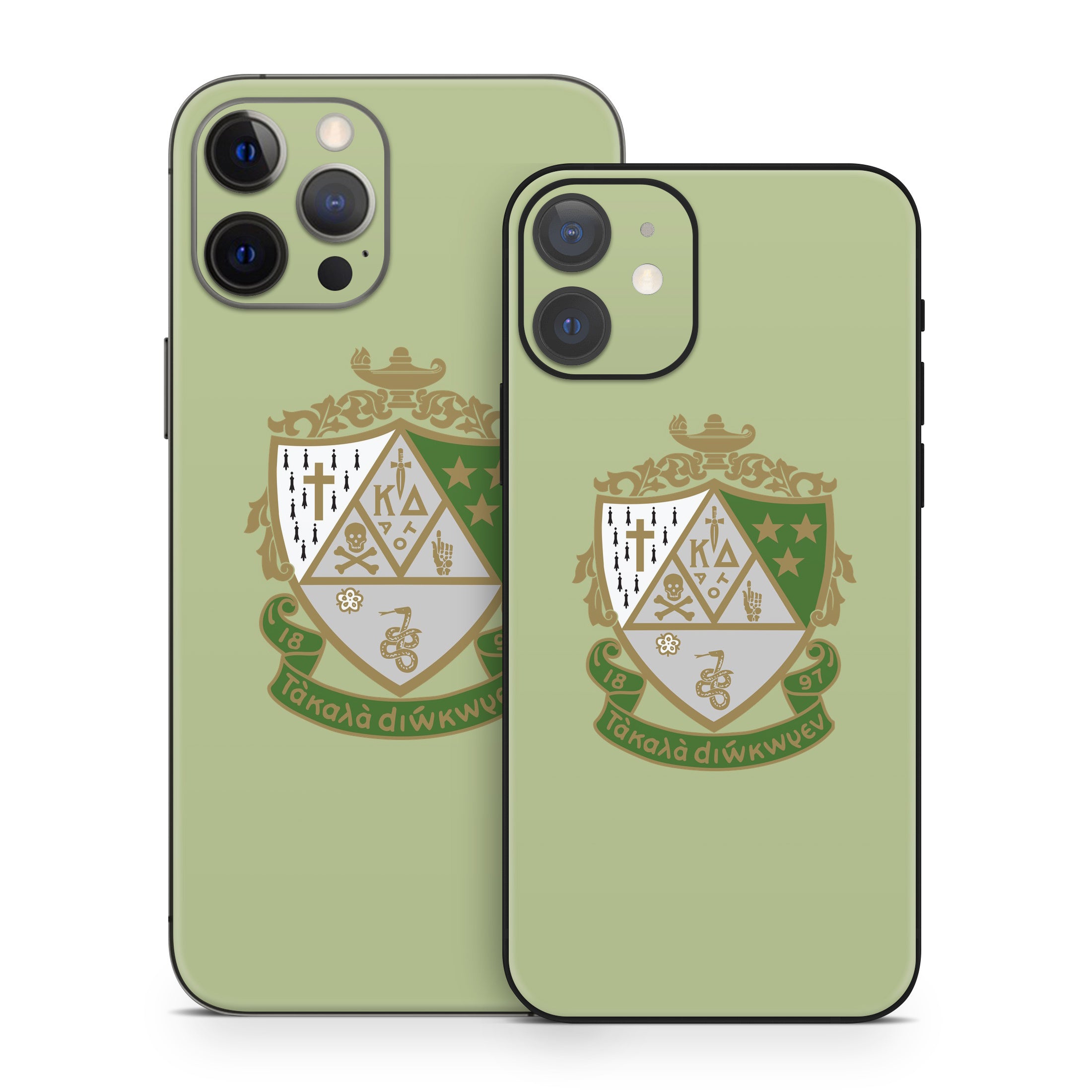 Kappa Delta Crest Light Olive - Apple iPhone 12 Skin