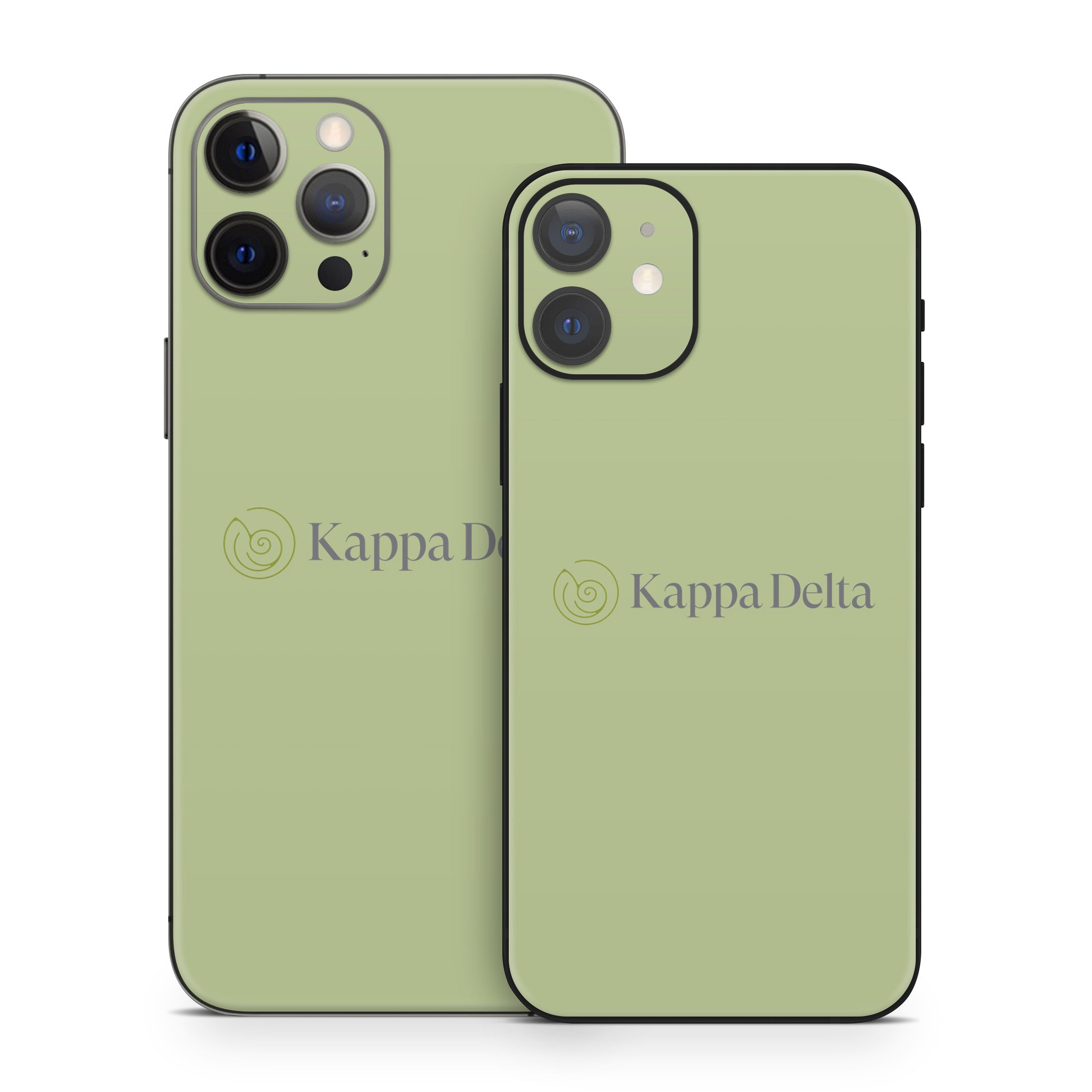 Kappa Delta Secondary Logo Light Olive - Apple iPhone 12 Skin