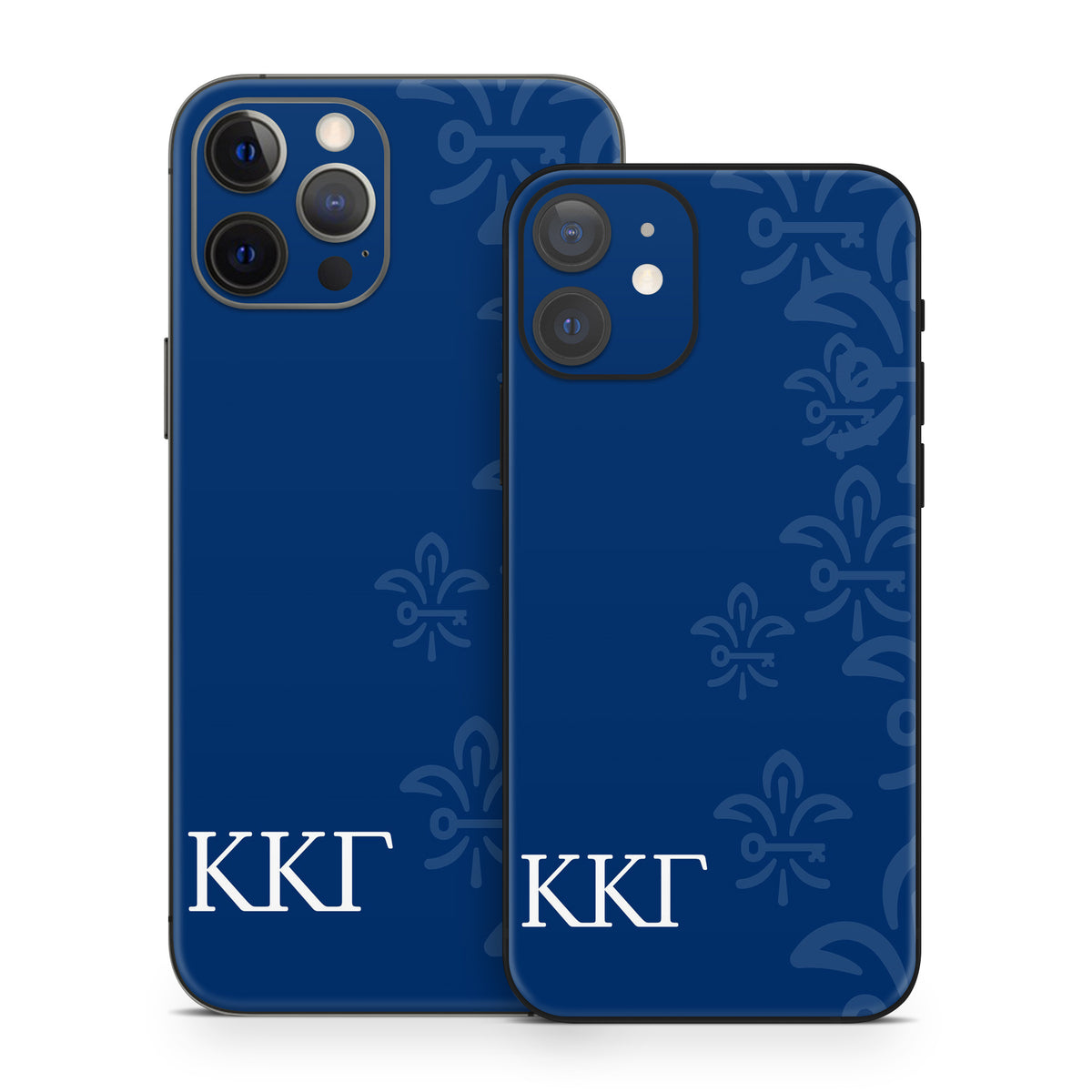 Kappa Kappa Gamma Letters and Fleur De Key Gamma Blue - Apple iPhone 12 Skin