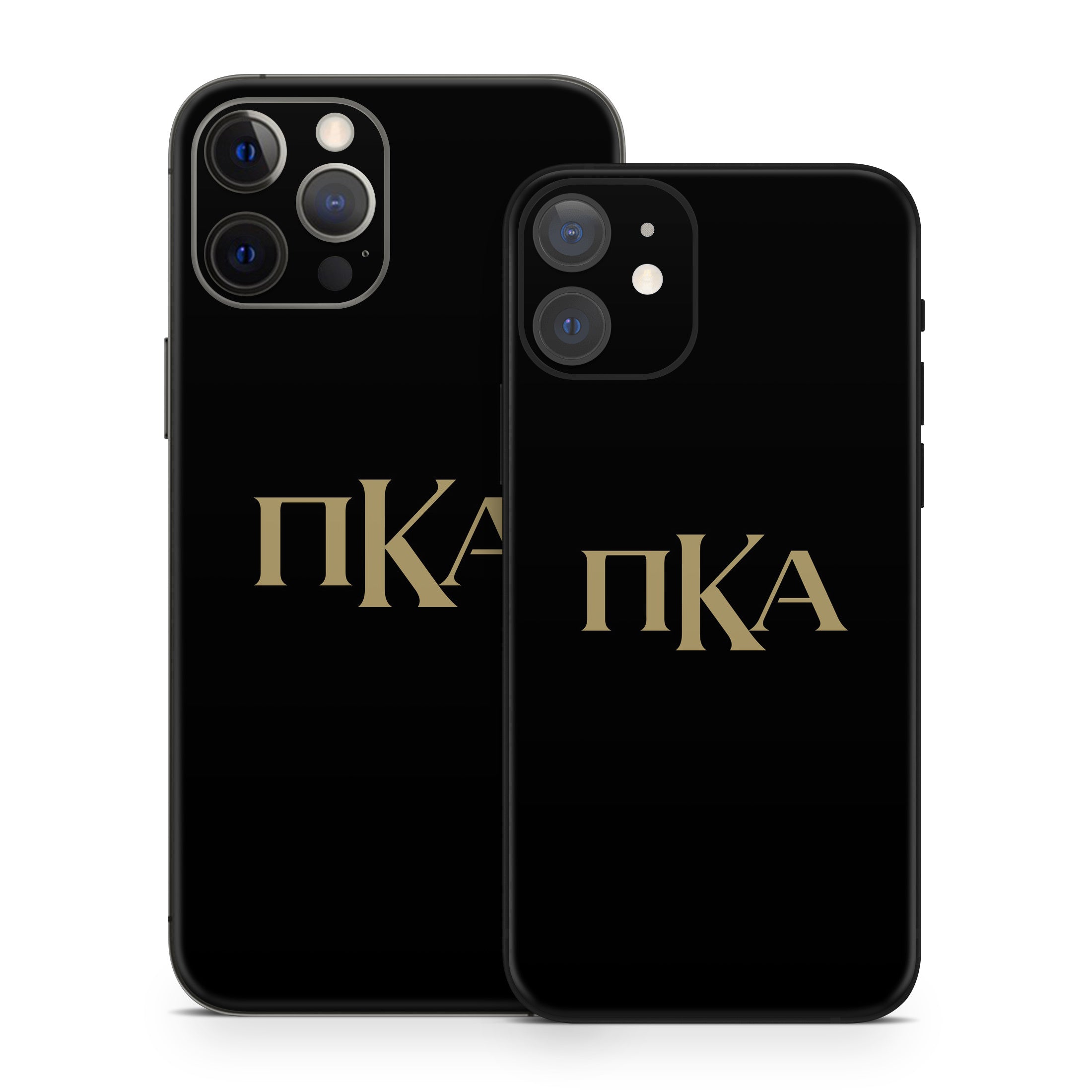 Pi Kappa Alpha Greek Letters Black - Apple iPhone 12 Skin