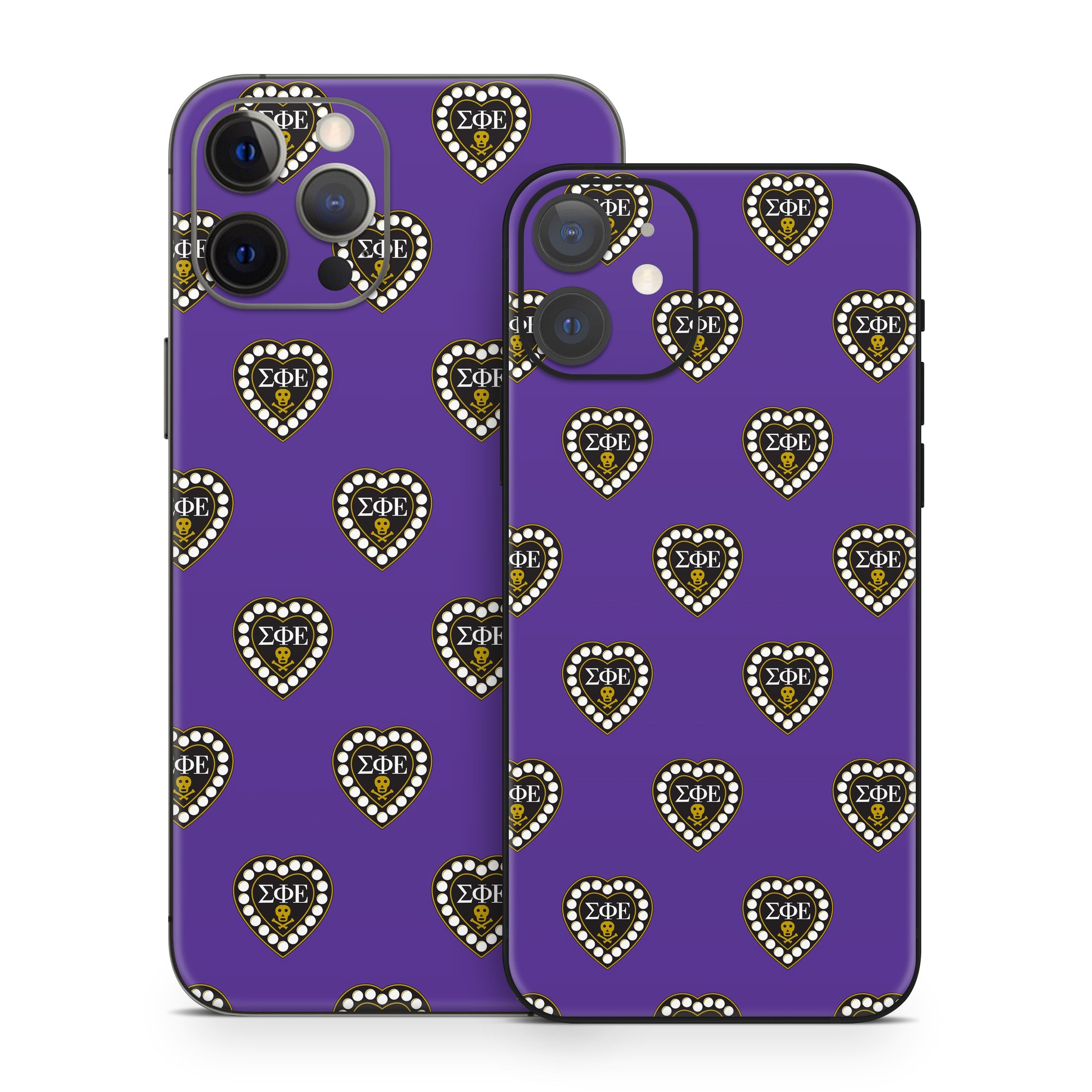 Sigma Phi Epsilon Badge Pattern Purple - Apple iPhone 12 Skin