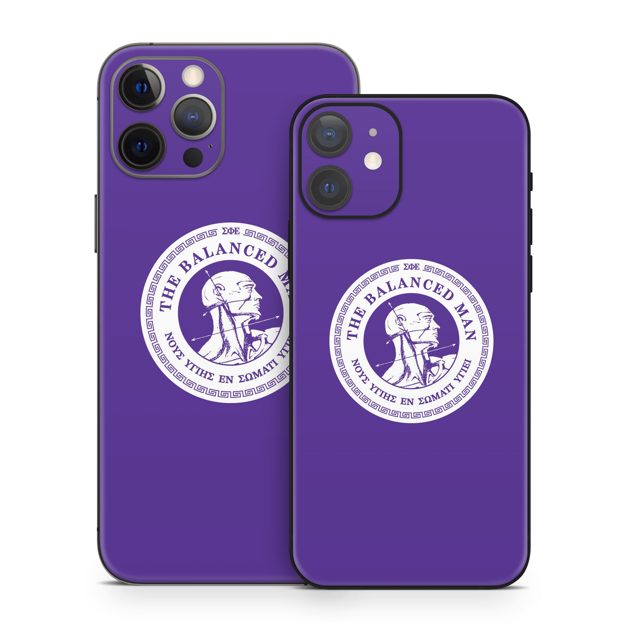 Sigma Phi Epsilon Balanced Man Purple - Apple iPhone 12 Skin