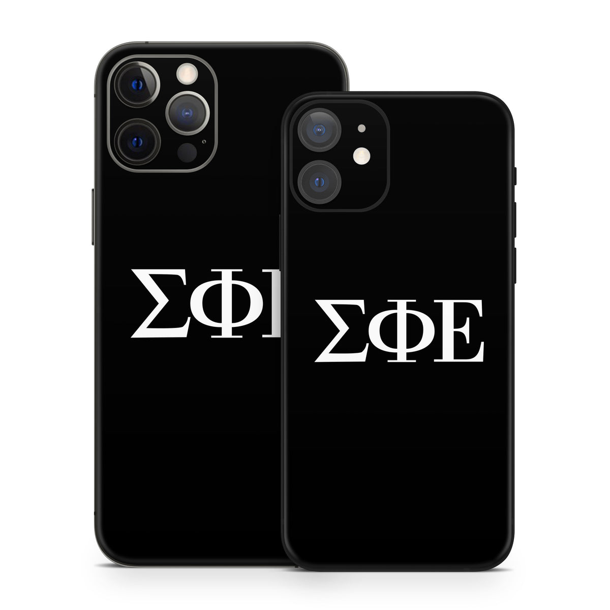 Sigma Phi Epsilon Greek Letters Black - Apple iPhone 12 Skin