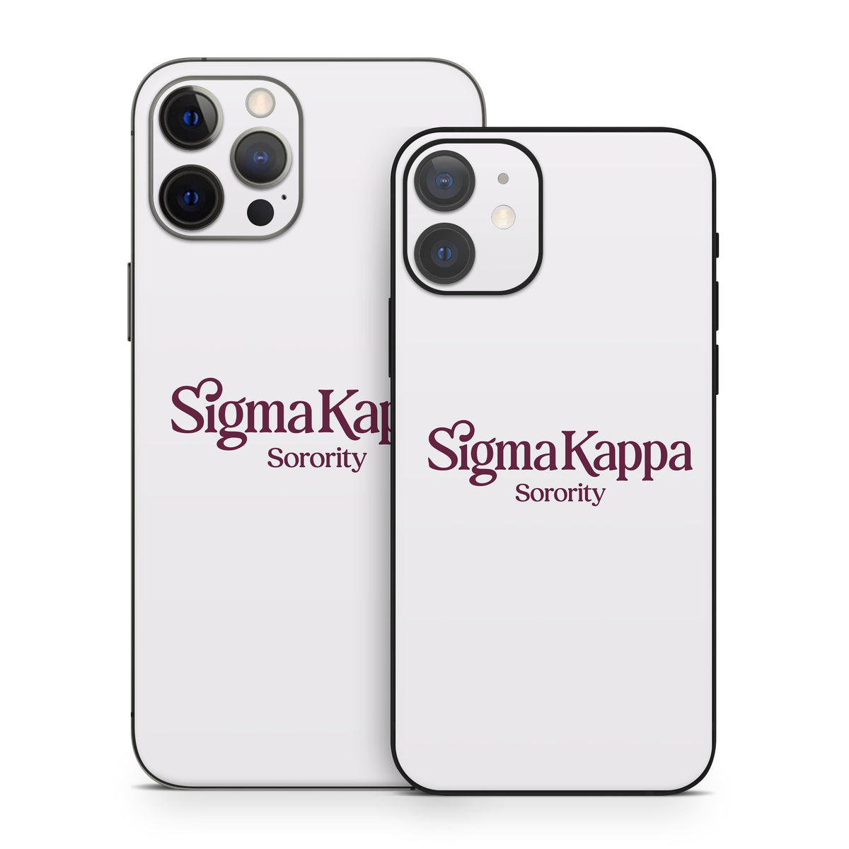 Sigma Kappa Sorority Logo Mary Maroon on Dove Love - Apple iPhone 12 Skin