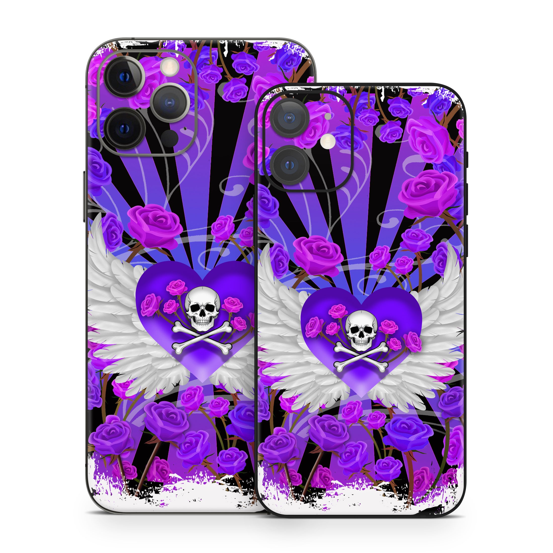 Skull and Roses - Apple iPhone 12 Skin