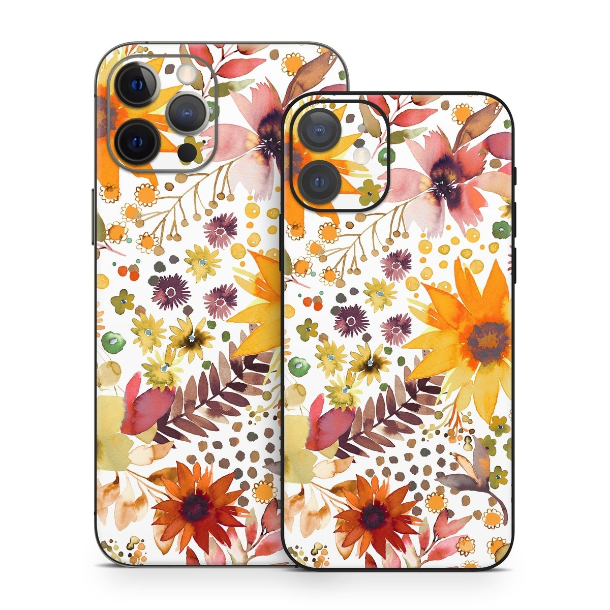 Summer Watercolor Sunflowers - Apple iPhone 12 Skin