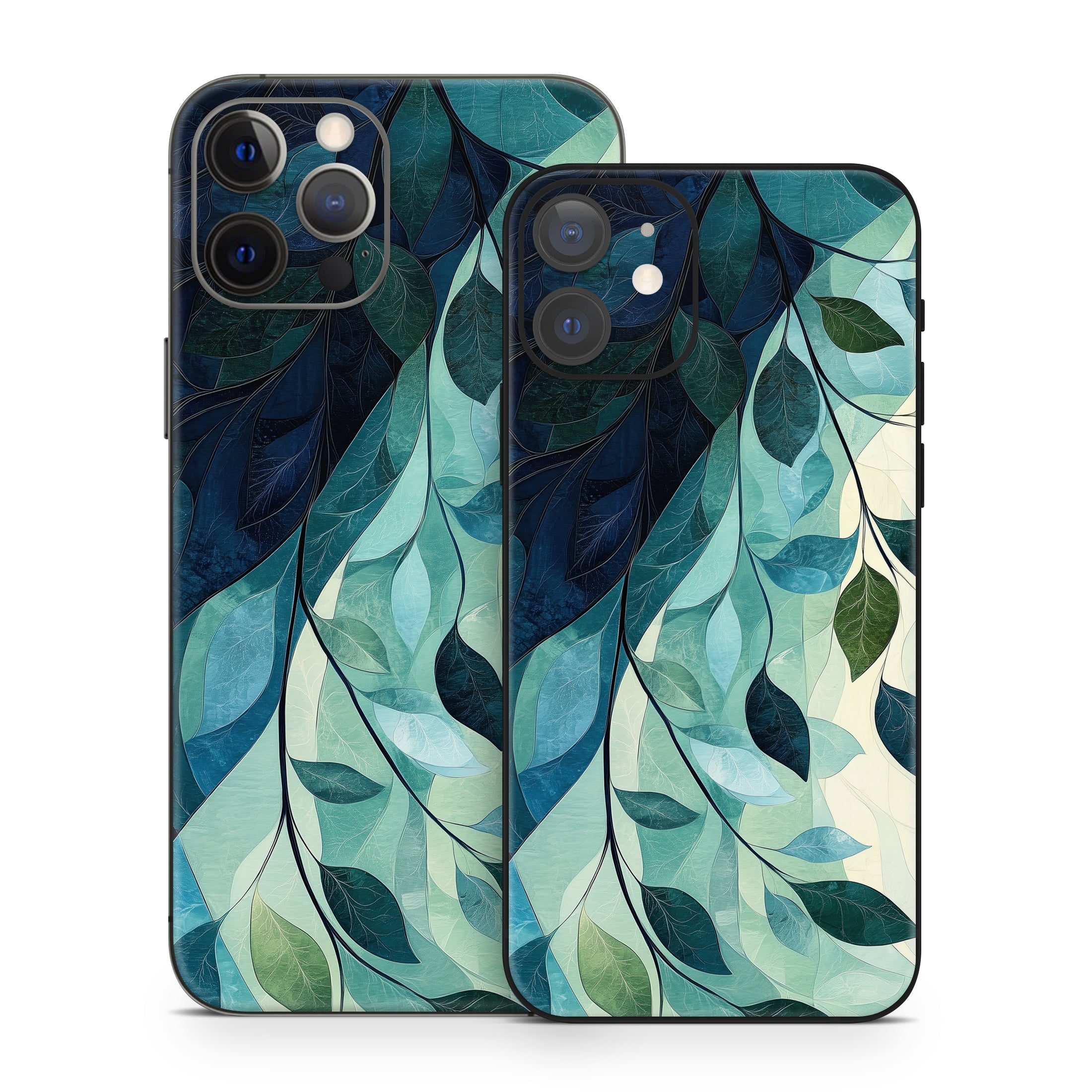Teal and Indigo - Apple iPhone 12 Skin