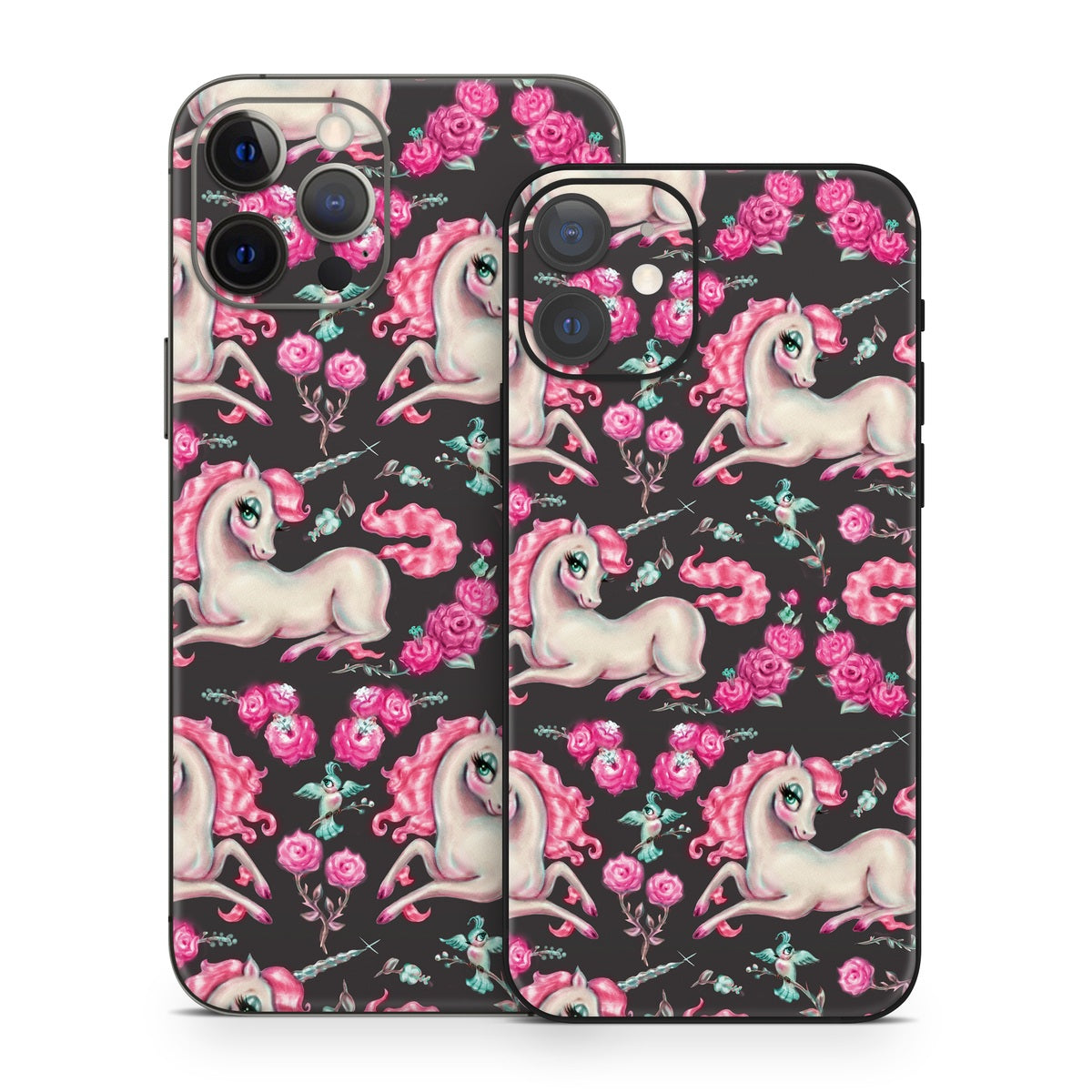 Unicorns and Roses - Apple iPhone 12 Skin